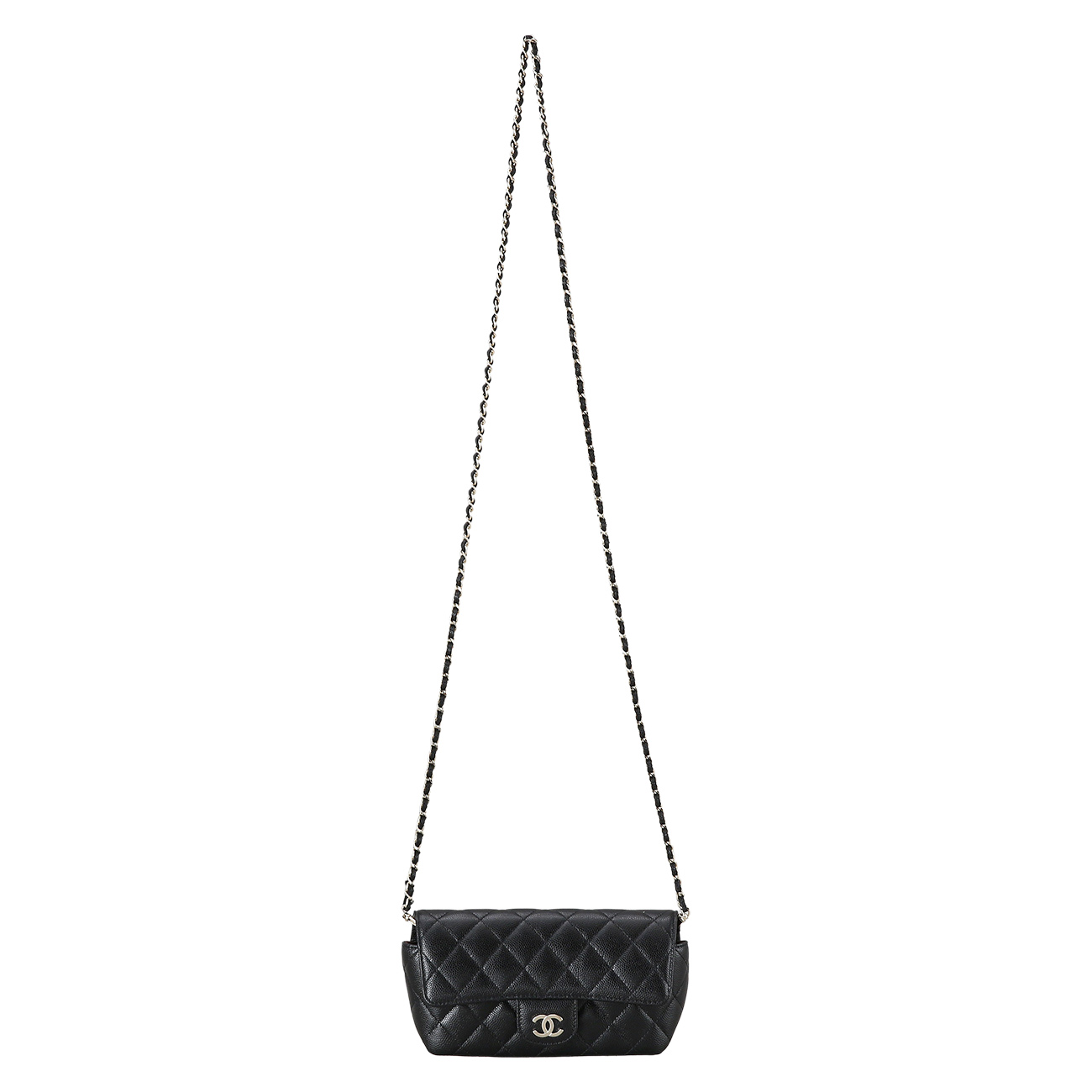 CHANEL(NEW)샤넬 클래식 캐비어 선글라스 케이스 블랙 (새제품) NEW PRODUCT