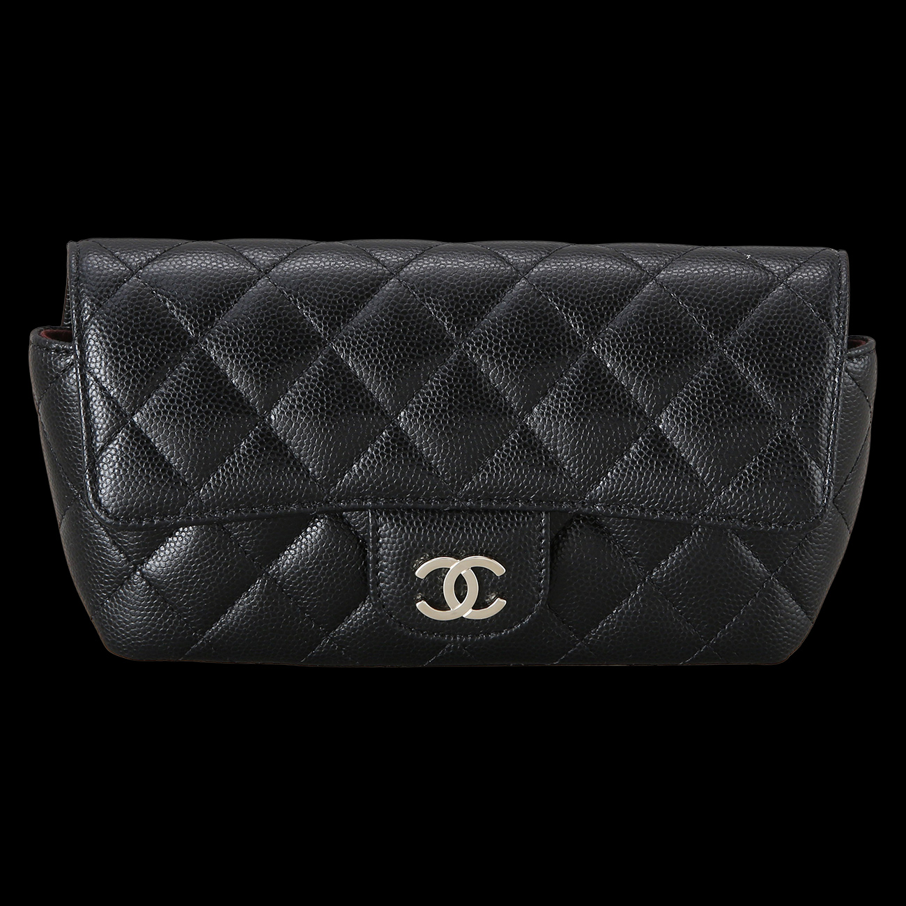CHANEL(NEW)샤넬 클래식 캐비어 선글라스 케이스 블랙 (새제품) NEW PRODUCT