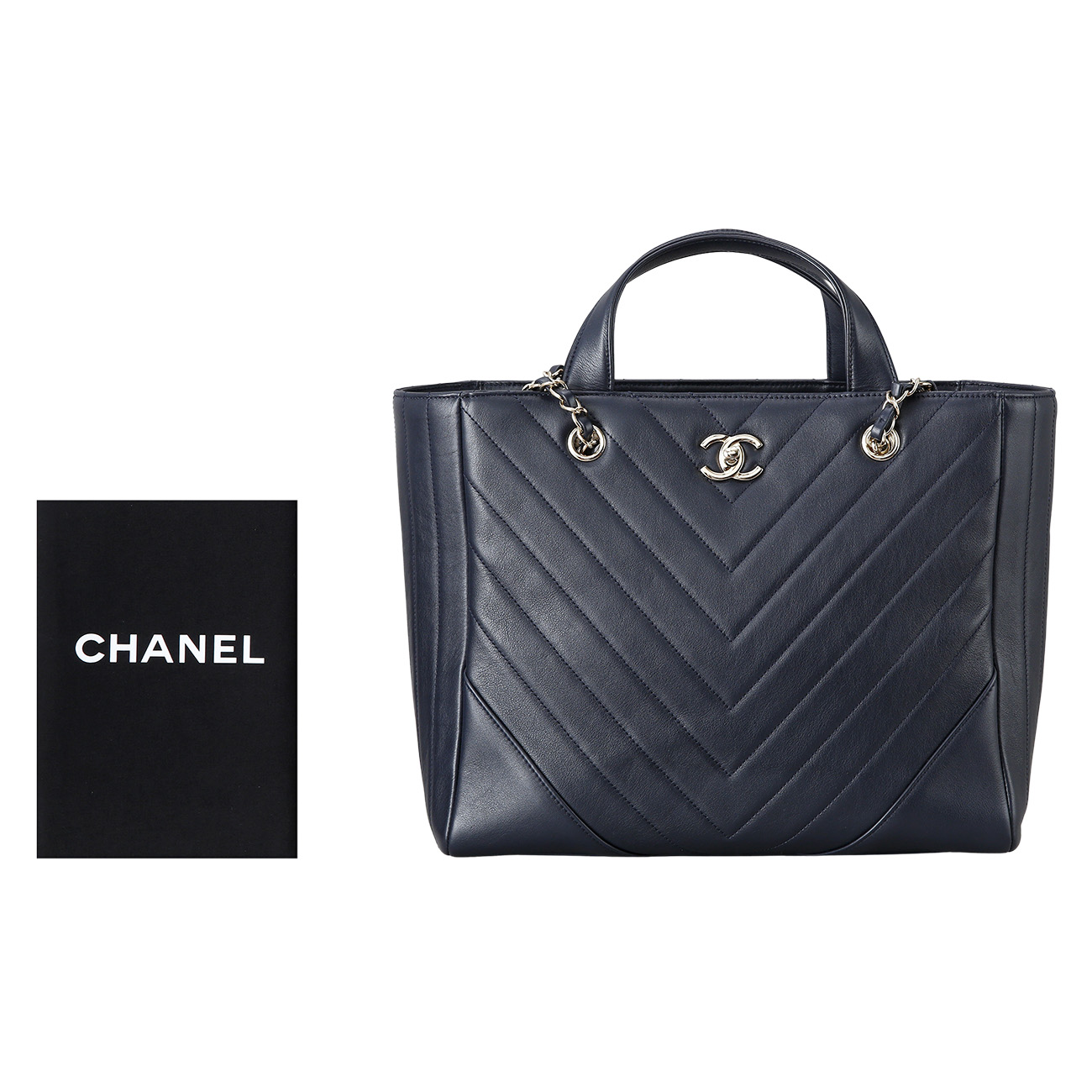 CHANEL(USED)샤넬 시즌 쉐브론 라지 토트백