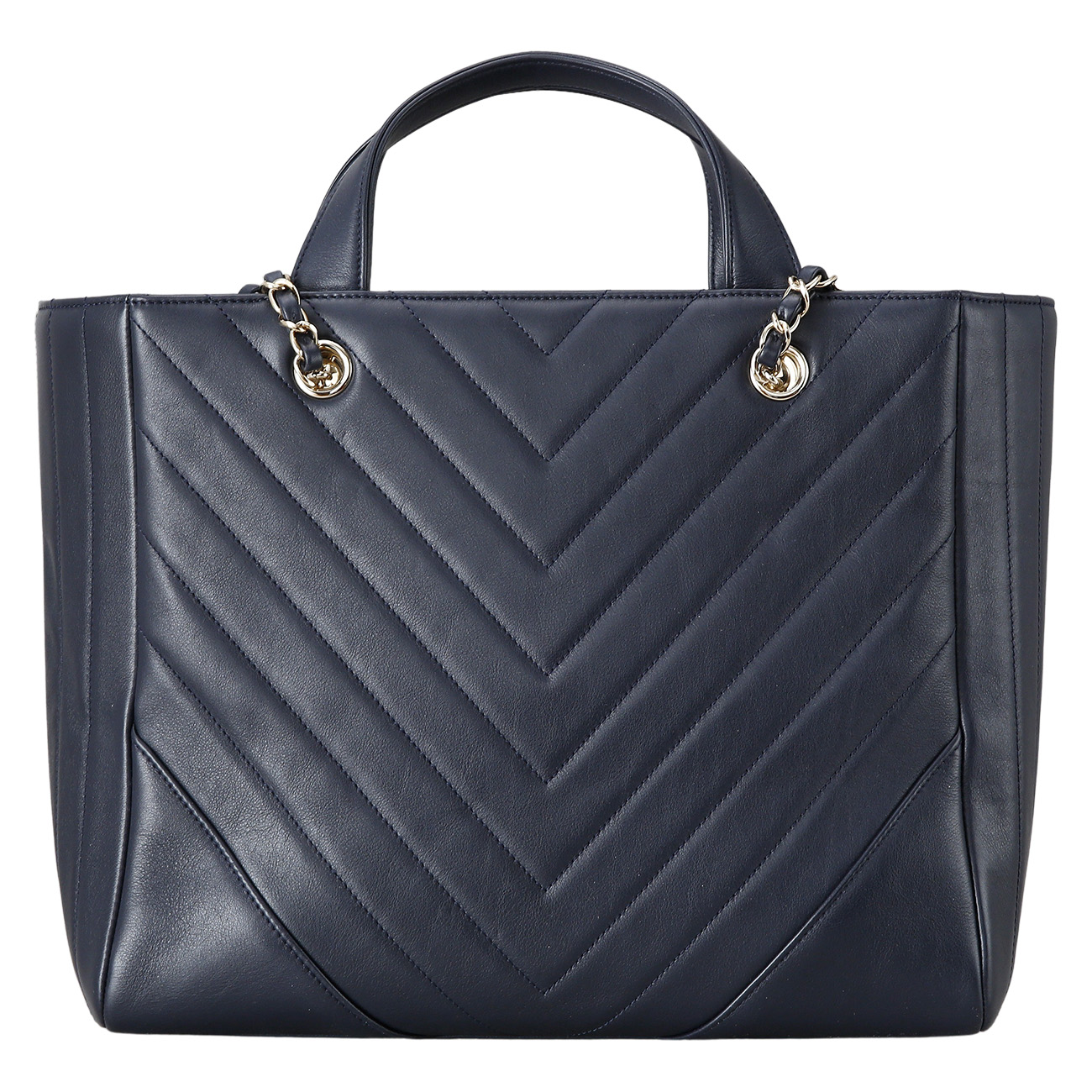CHANEL(USED)샤넬 시즌 쉐브론 라지 토트백