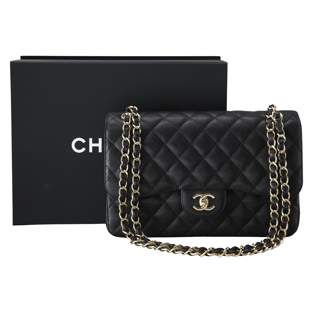 CHANEL(USED)샤넬 캐비어 클래식 라지 플랩백
