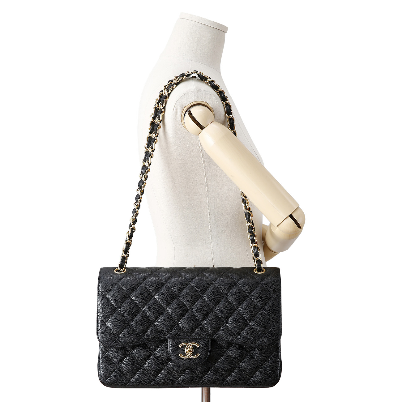 CHANEL(USED)샤넬 캐비어 클래식 라지 플랩백