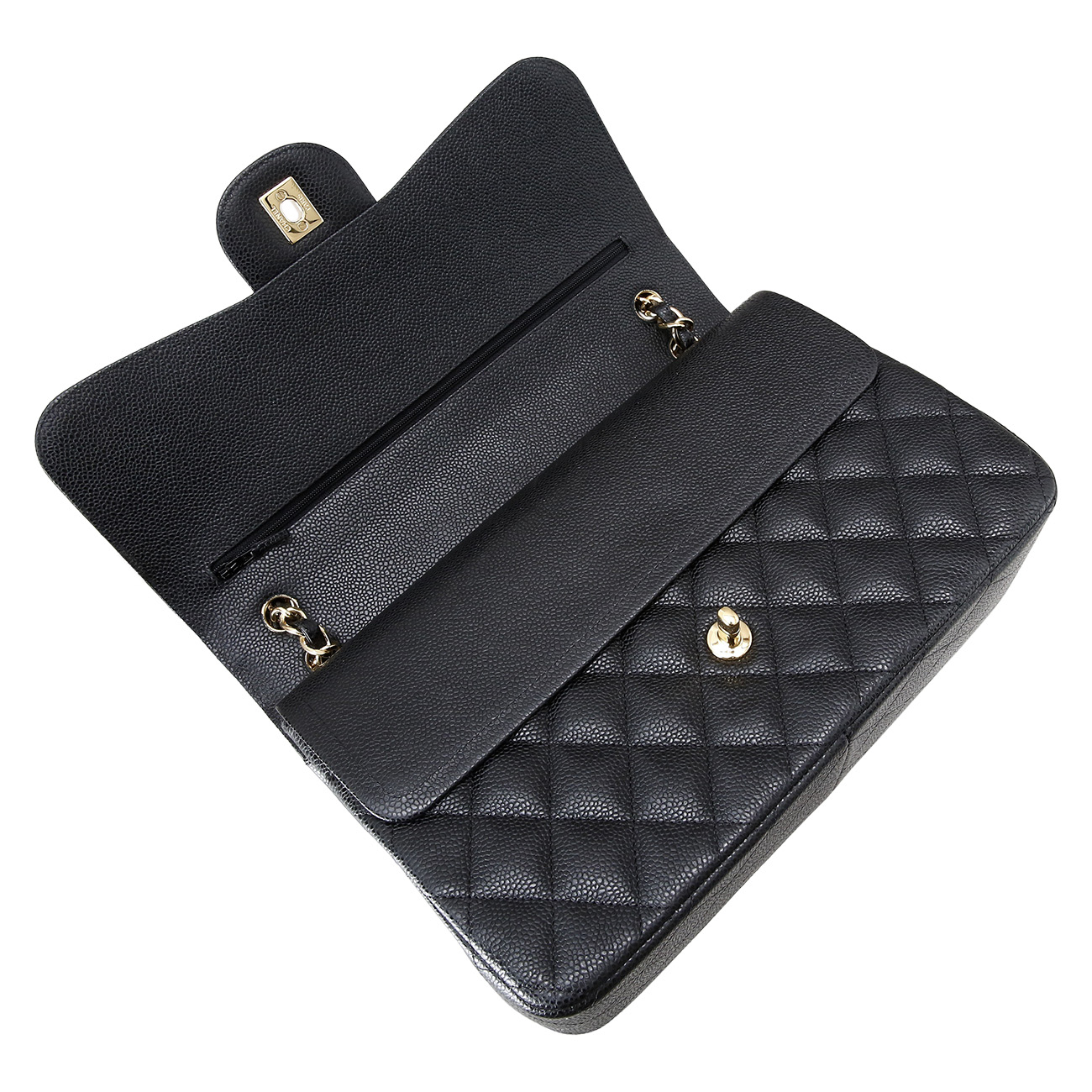 CHANEL(USED)샤넬 캐비어 클래식 라지 플랩백
