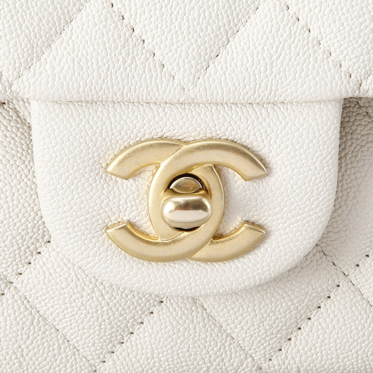 CHANEL(USED)샤넬 클래식 캐비어 뉴미니 탑핸들