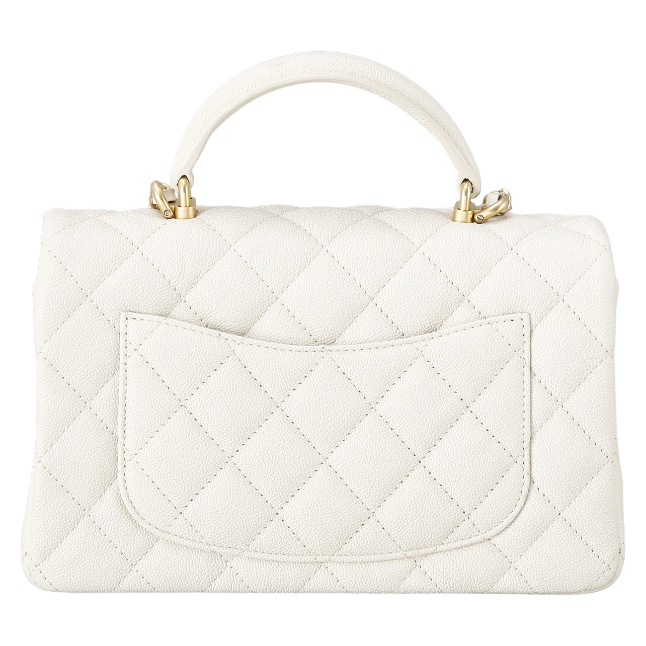 CHANEL(USED)샤넬 클래식 캐비어 뉴미니 탑핸들