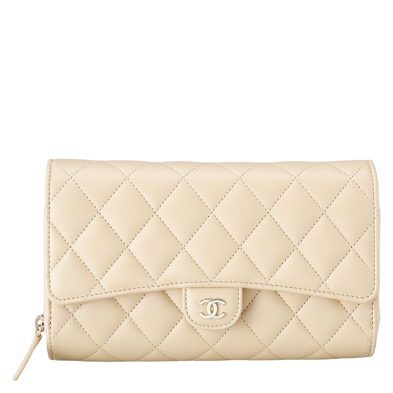 CHANEL(USED)샤넬 시즌 지퍼 플랩 WOC