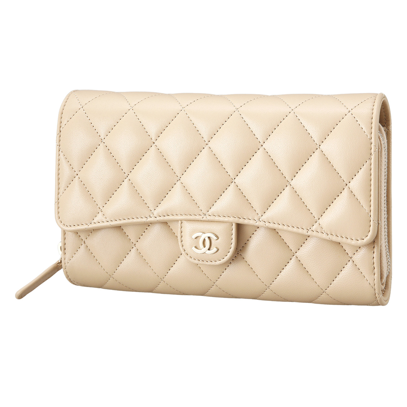 CHANEL(USED)샤넬 시즌 지퍼 플랩 WOC