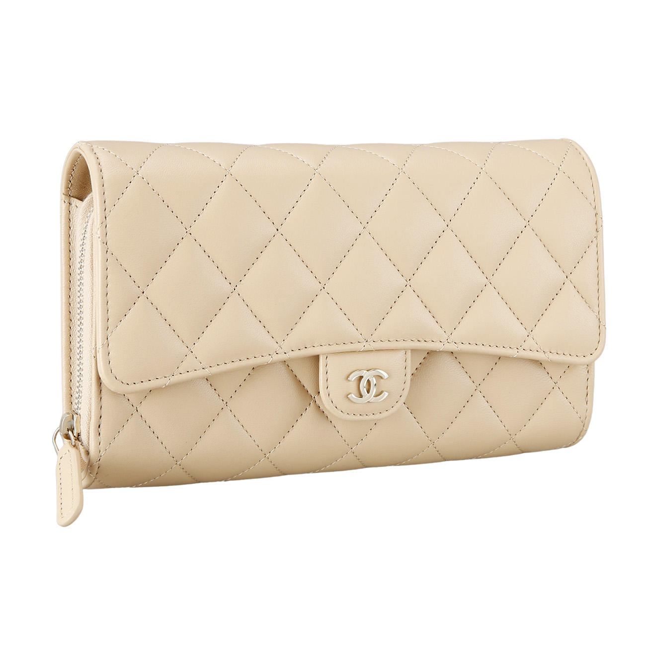 CHANEL(USED)샤넬 시즌 지퍼 플랩 WOC