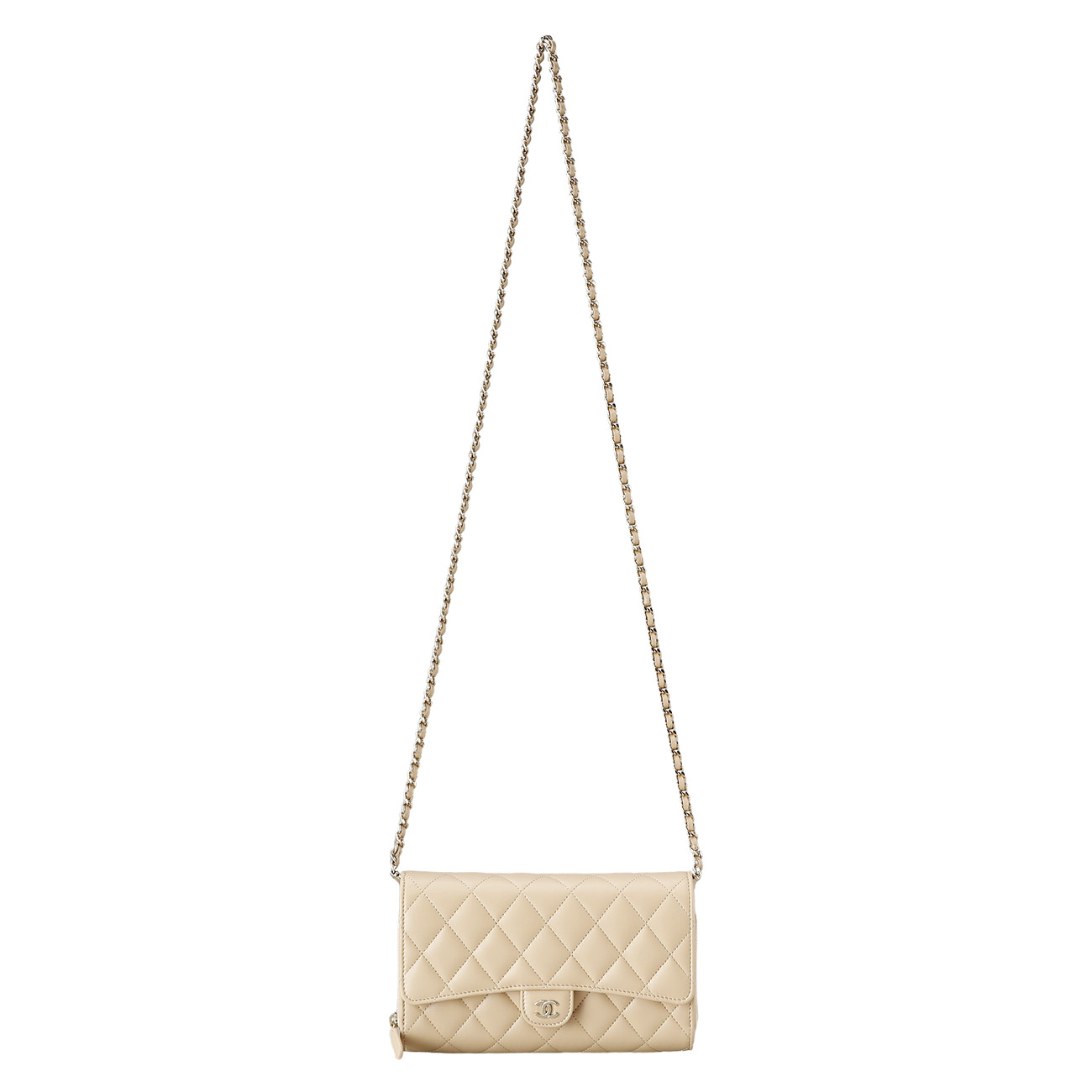 CHANEL(USED)샤넬 시즌 지퍼 플랩 WOC