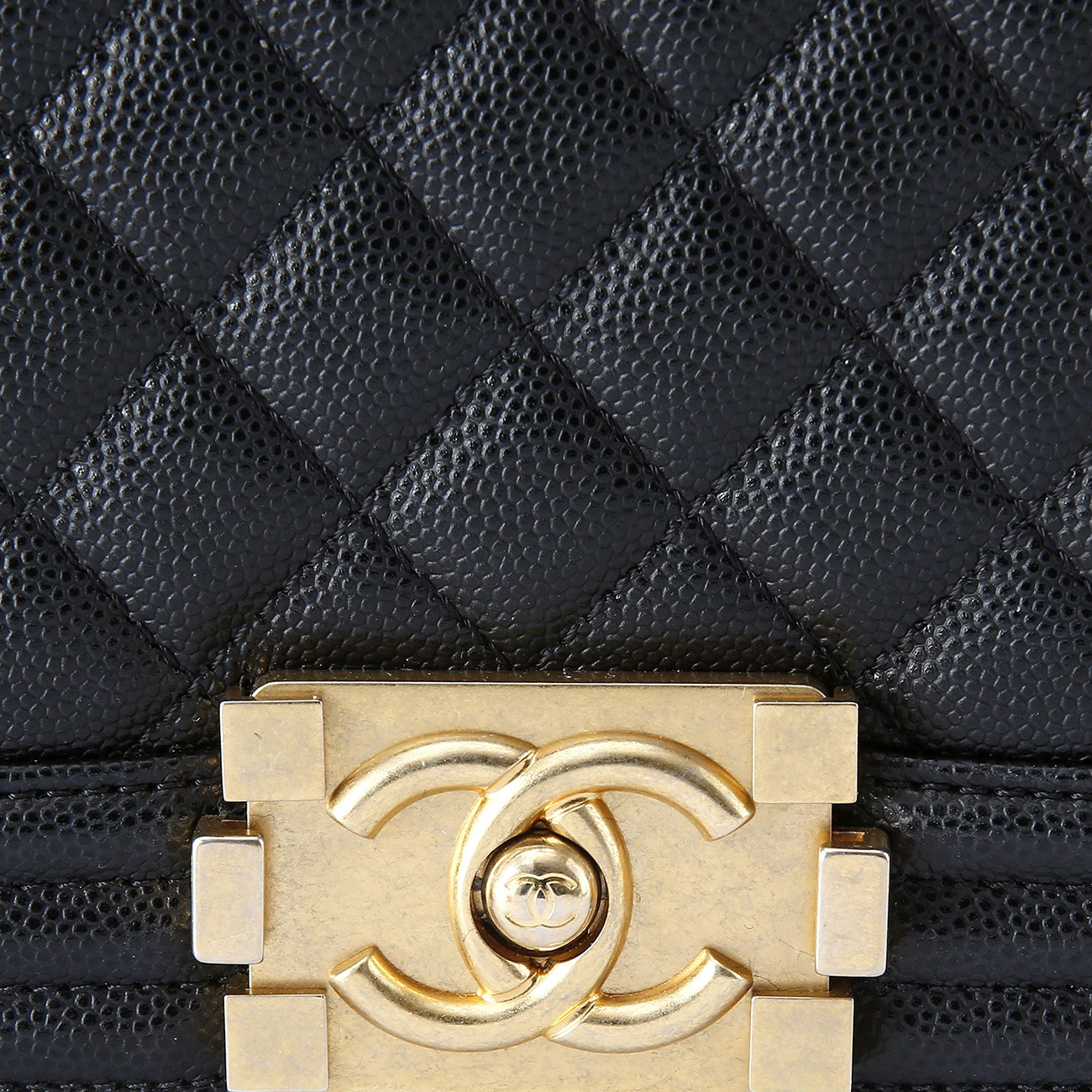CHANEL(USED)샤넬 보이샤넬 캐비어 미듐