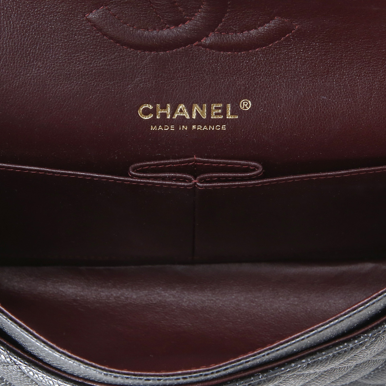 CHANEL(USED)샤넬 클래식 캐비어 미듐 금장