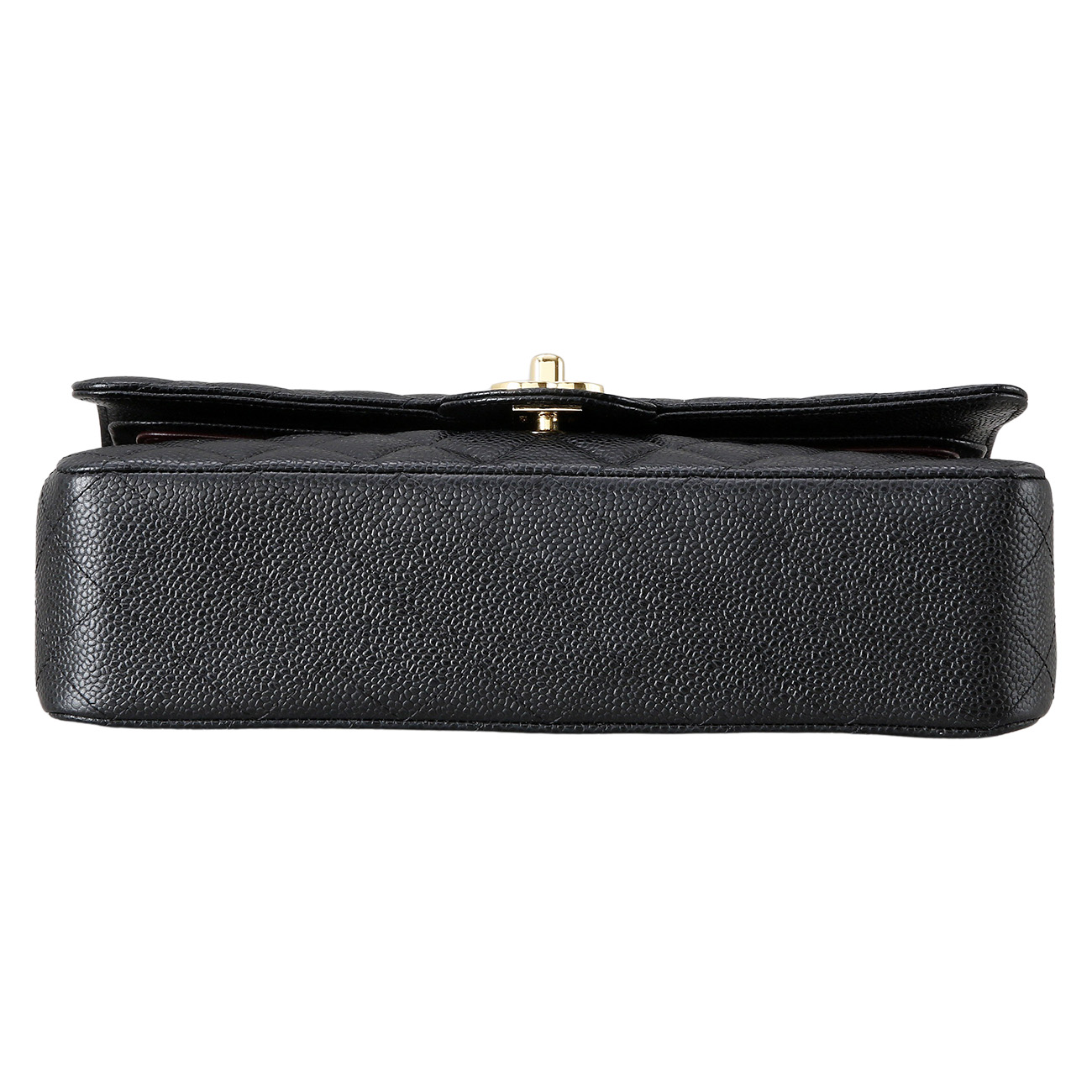 CHANEL(USED)샤넬 클래식 캐비어 미듐 금장