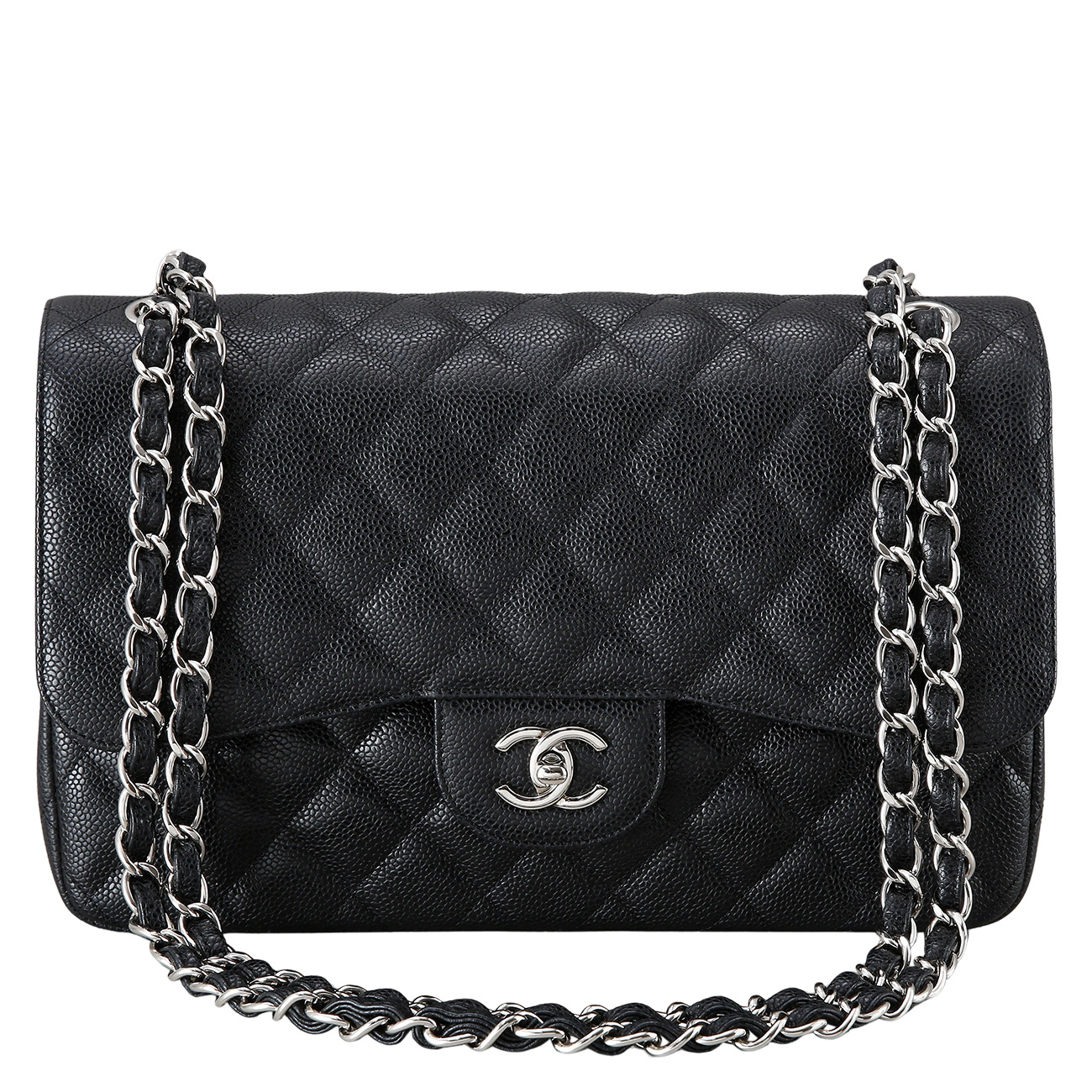 CHANEL(USED)샤넬 클래식 캐비어 점보
