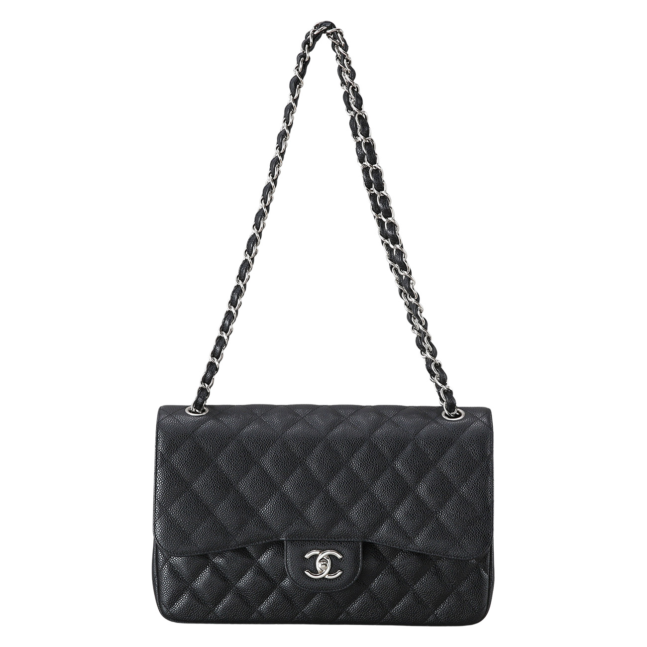 CHANEL(USED)샤넬 클래식 캐비어 점보