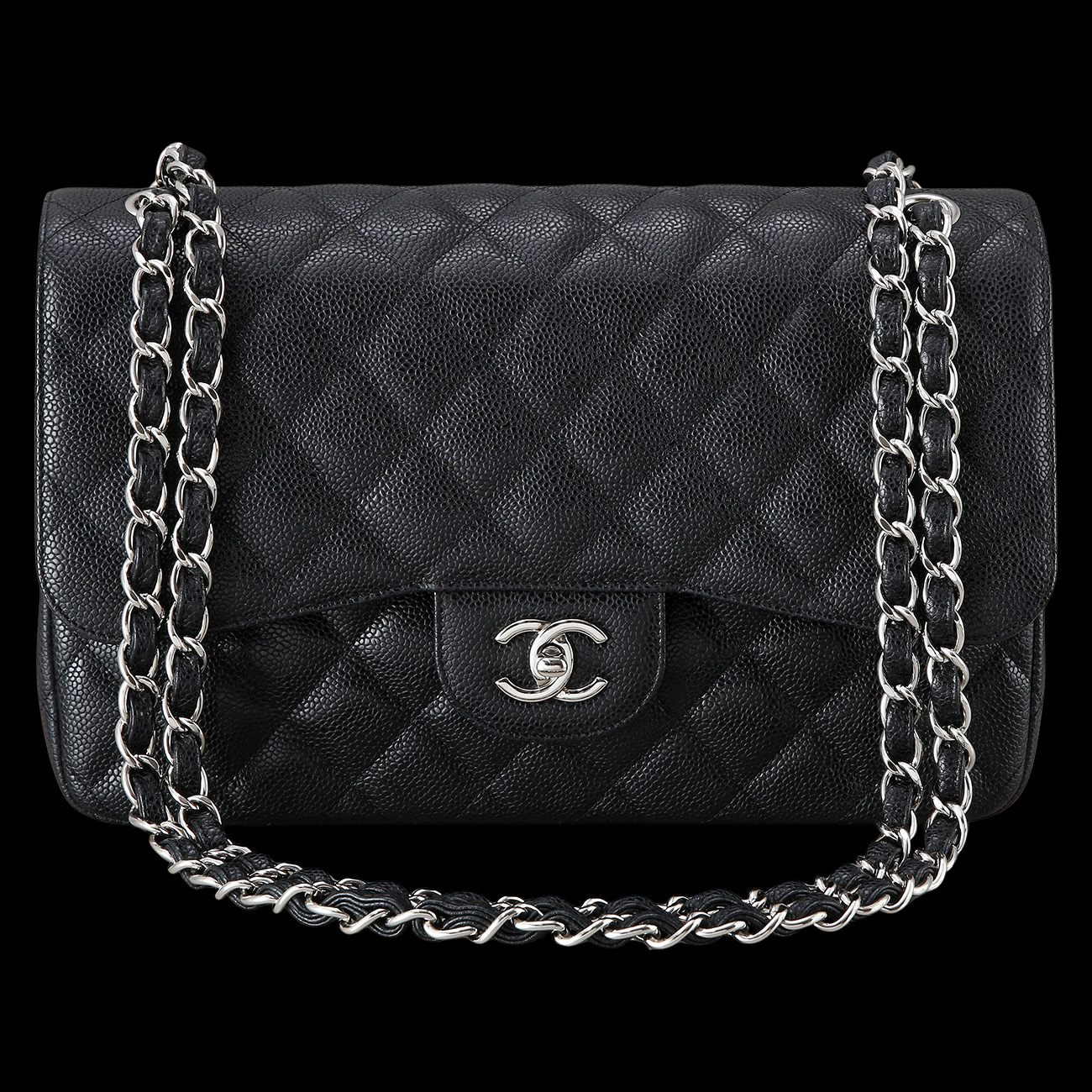 CHANEL(USED)샤넬 클래식 캐비어 점보