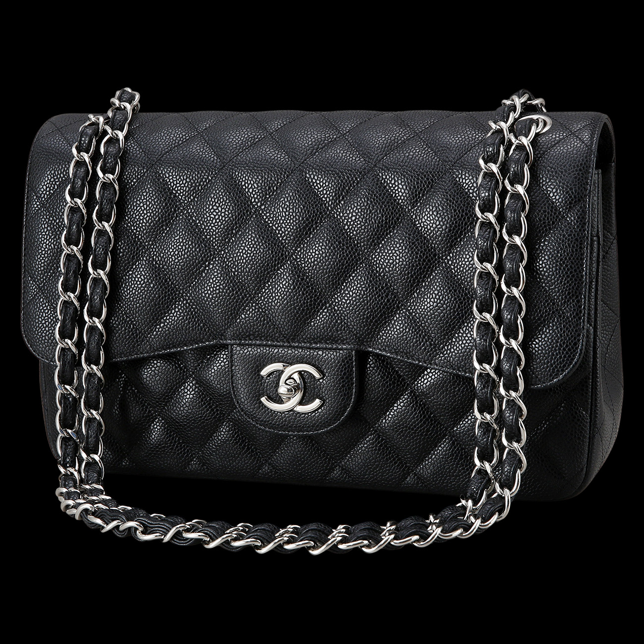 CHANEL(USED)샤넬 클래식 캐비어 점보