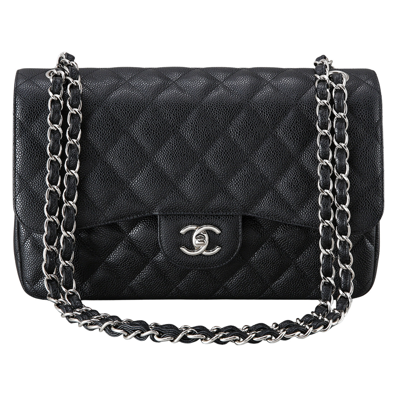 CHANEL(USED)샤넬 클래식 캐비어 점보