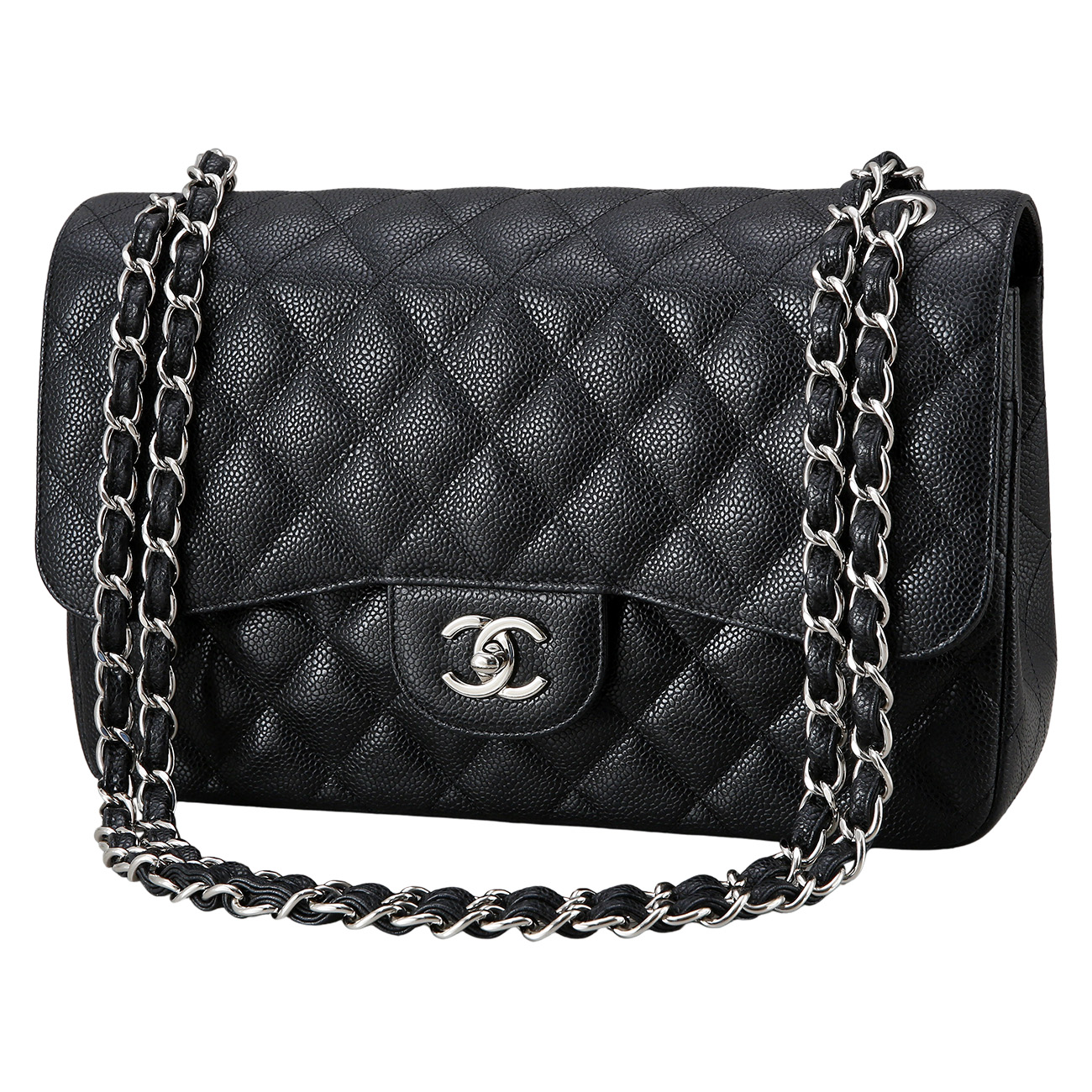 CHANEL(USED)샤넬 클래식 캐비어 점보