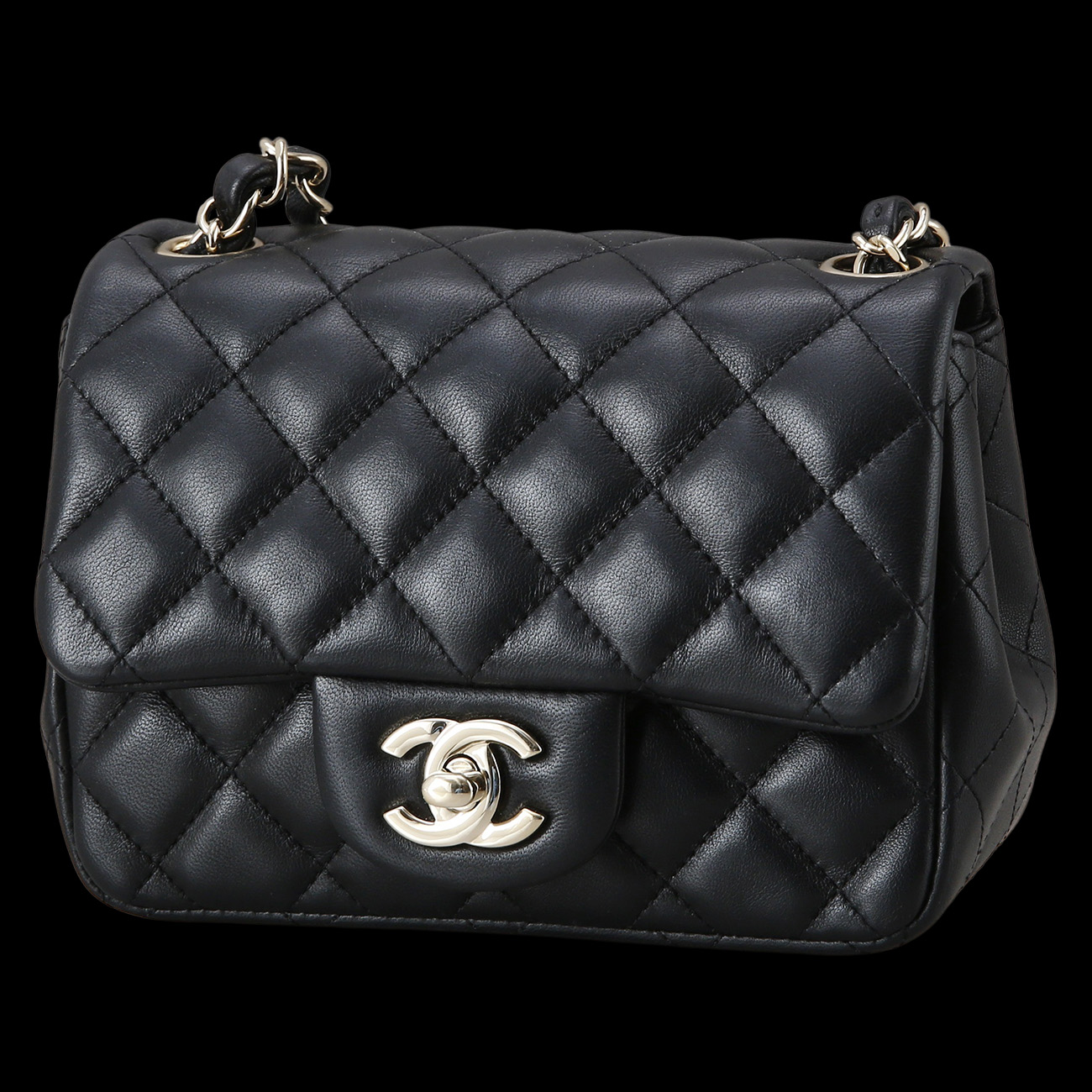 CHANEL(USED)샤넬 클래식 램스킨 쁘띠삭