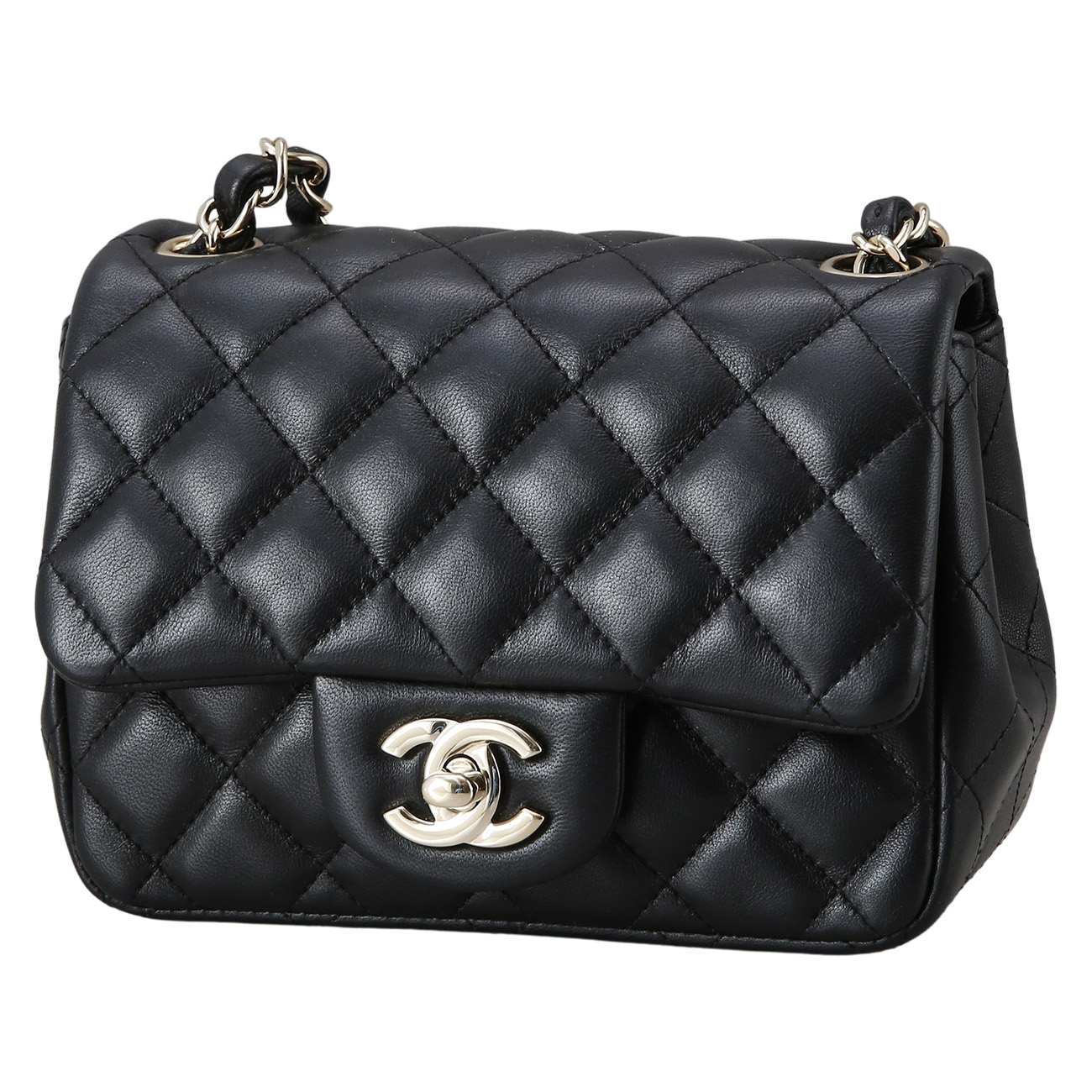 CHANEL(USED)샤넬 클래식 램스킨 쁘띠삭