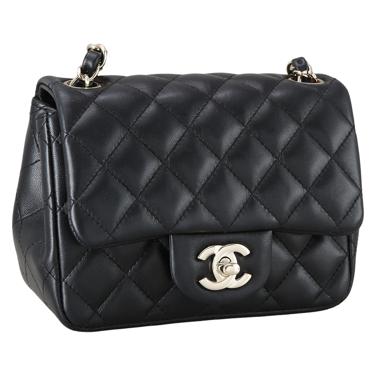 CHANEL(USED)샤넬 클래식 램스킨 쁘띠삭