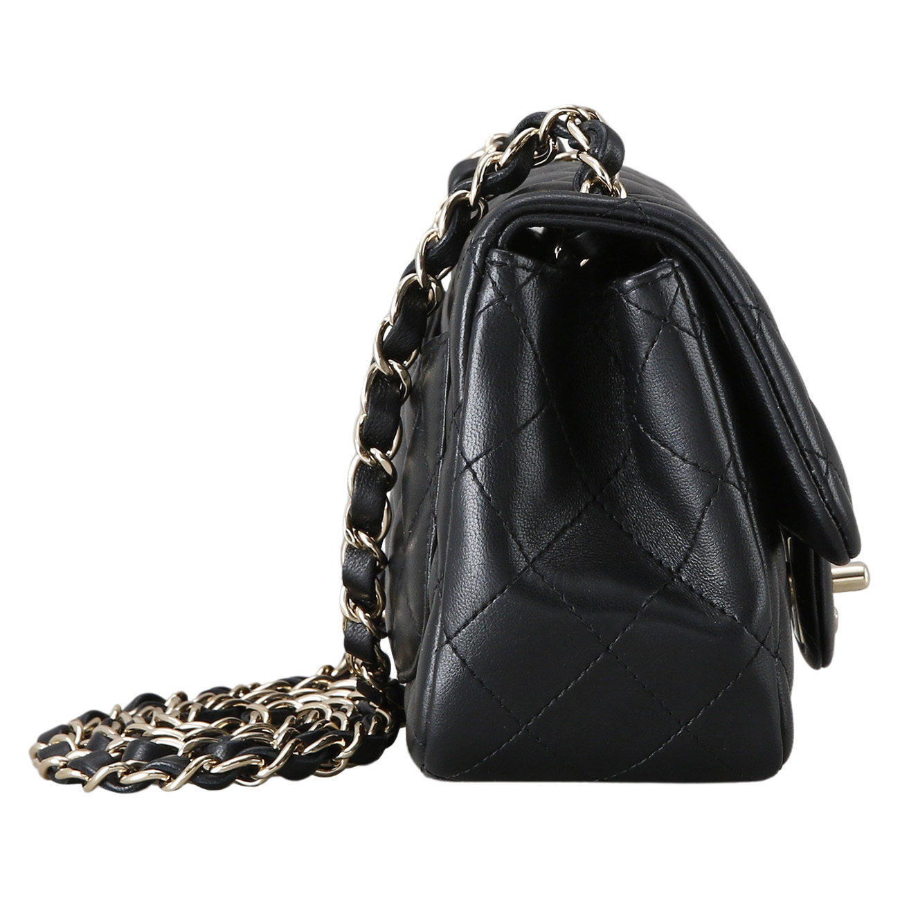 CHANEL(USED)샤넬 클래식 램스킨 쁘띠삭