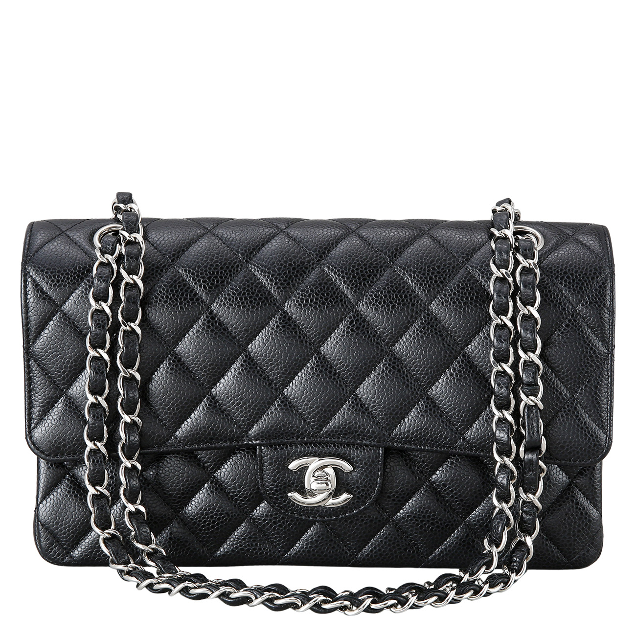 CHANEL(USED)샤넬 캐비어 클래식 미듐 플랩백