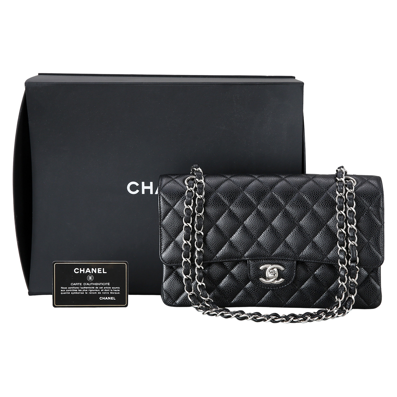 CHANEL(USED)샤넬 캐비어 클래식 미듐 플랩백