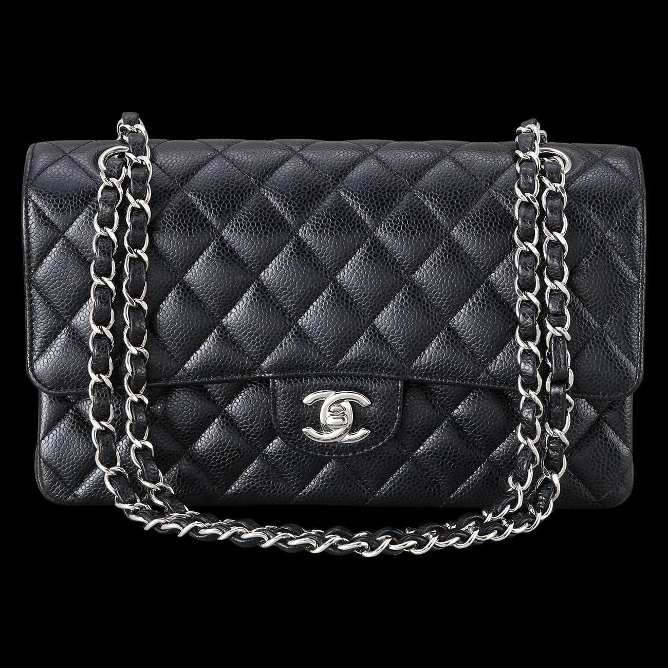 CHANEL(USED)샤넬 캐비어 클래식 미듐 플랩백