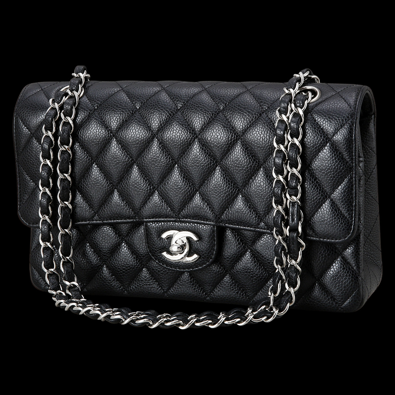 CHANEL(USED)샤넬 캐비어 클래식 미듐 플랩백