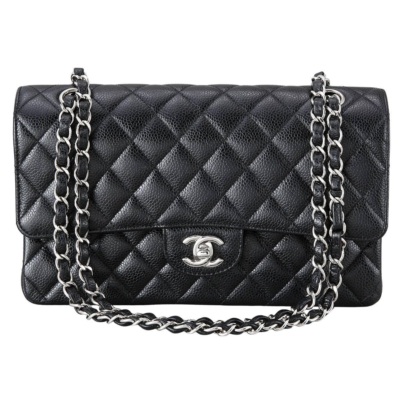 CHANEL(USED)샤넬 캐비어 클래식 미듐 플랩백