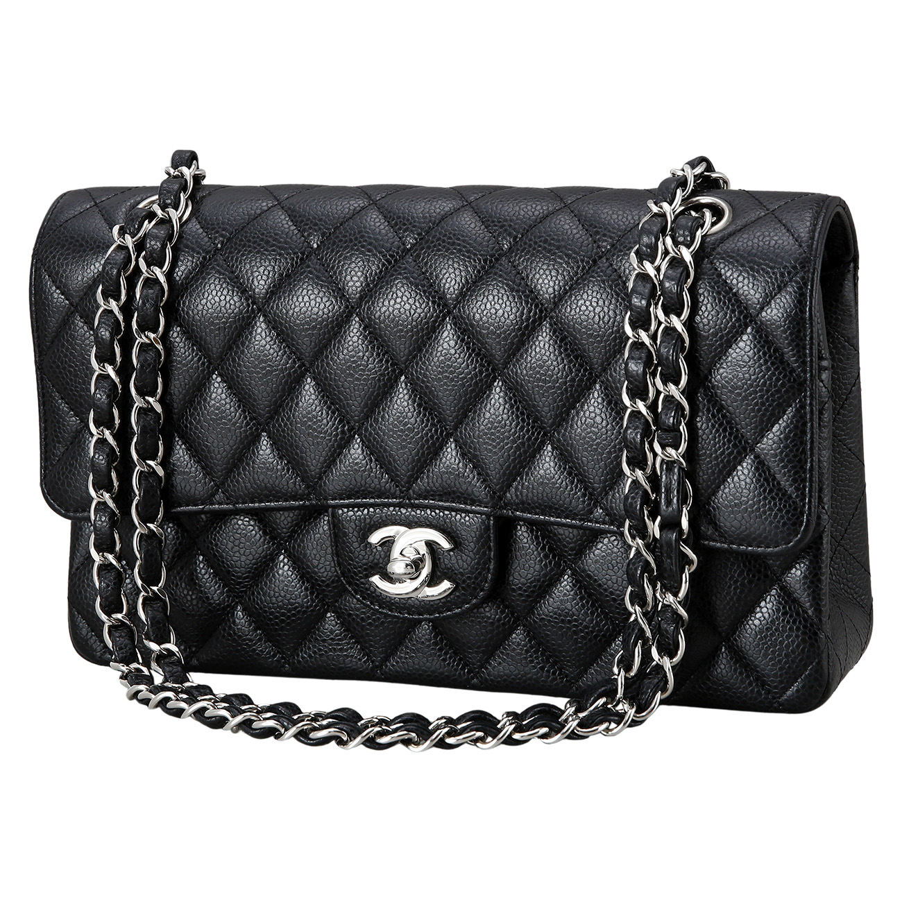 CHANEL(USED)샤넬 캐비어 클래식 미듐 플랩백