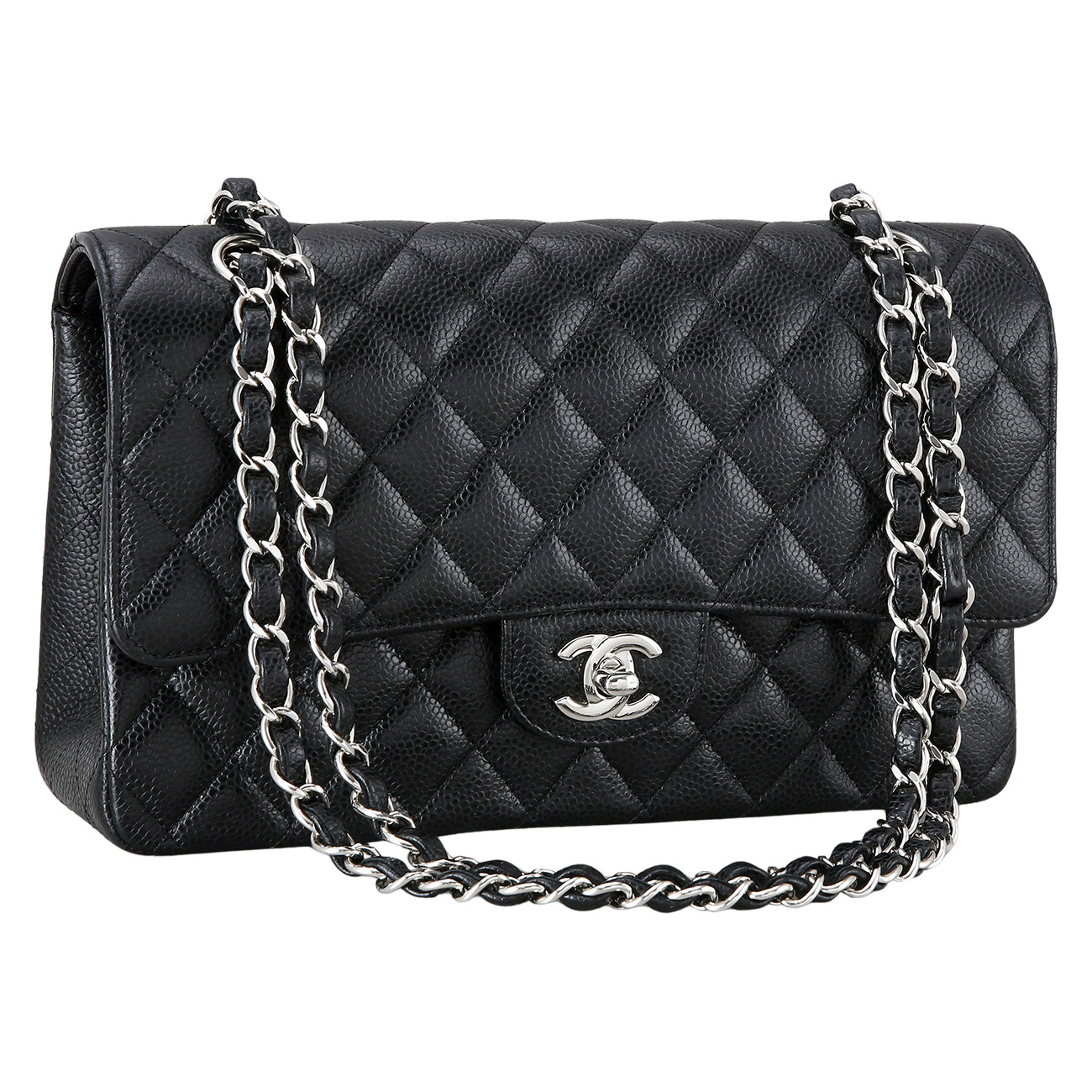 CHANEL(USED)샤넬 캐비어 클래식 미듐 플랩백