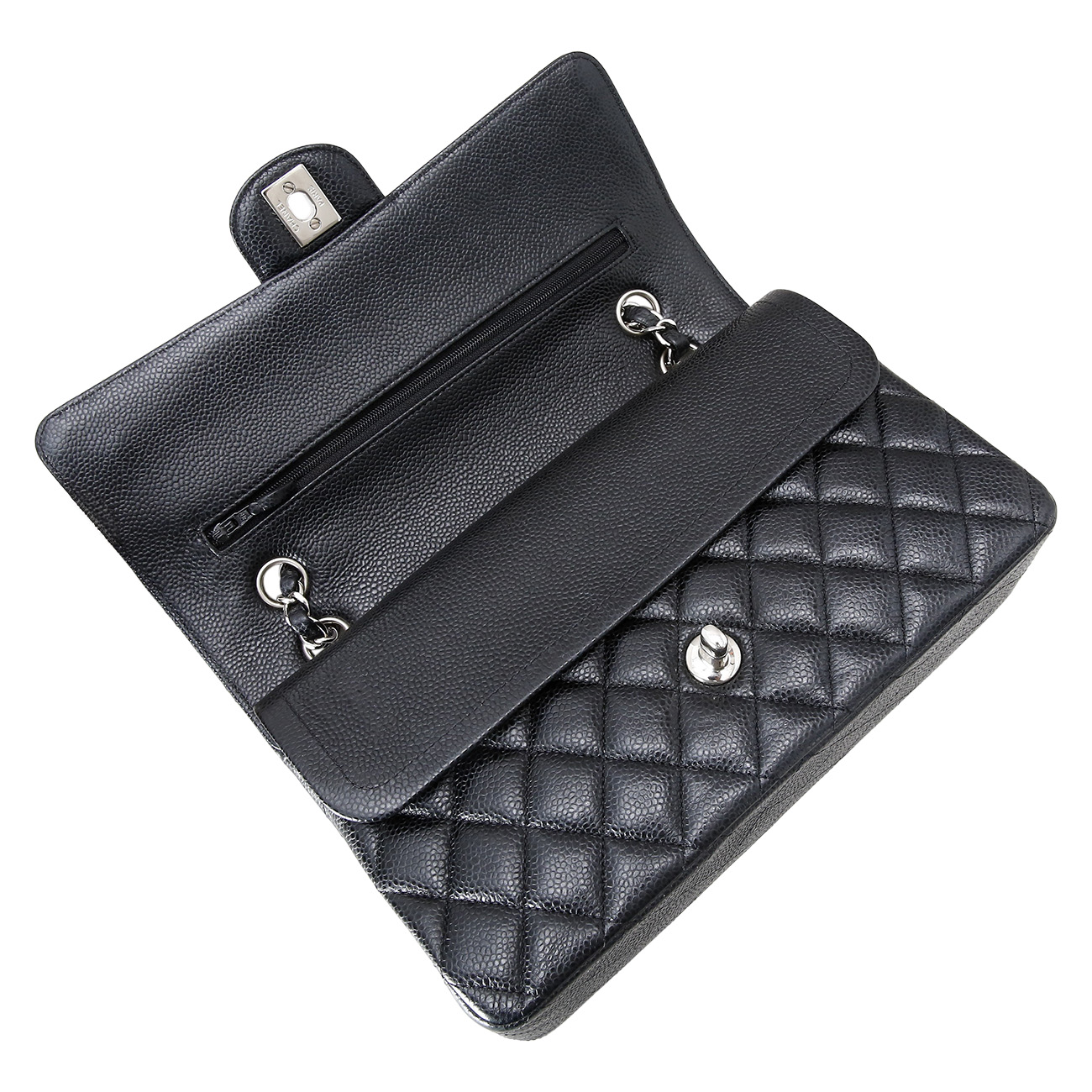 CHANEL(USED)샤넬 캐비어 클래식 미듐 플랩백