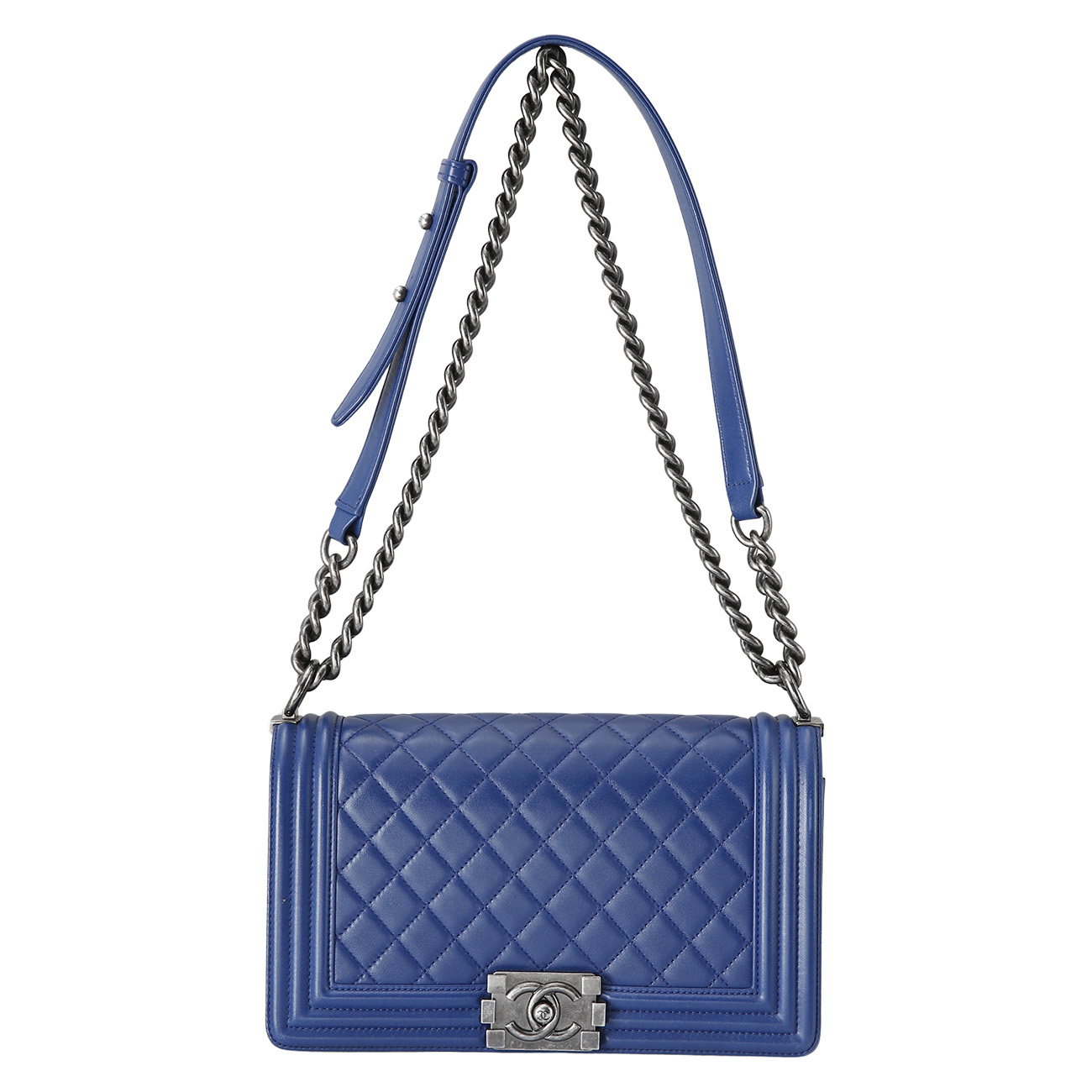CHANEL(USED)샤넬 램스킨 보이샤넬 미듐