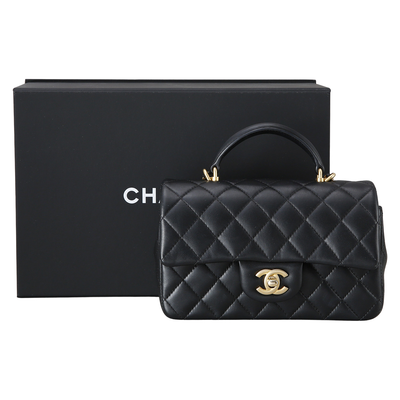 CHANEL(USED)샤넬 뉴미니 탑핸들 크로스백