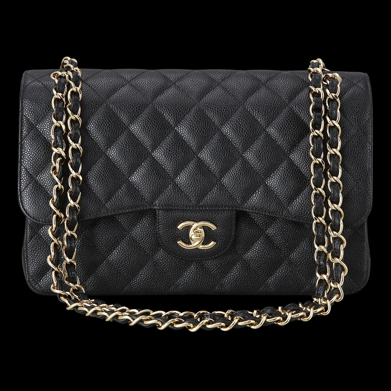 CHANEL(USED)샤넬 캐비어 클래식 라지 플랩백
