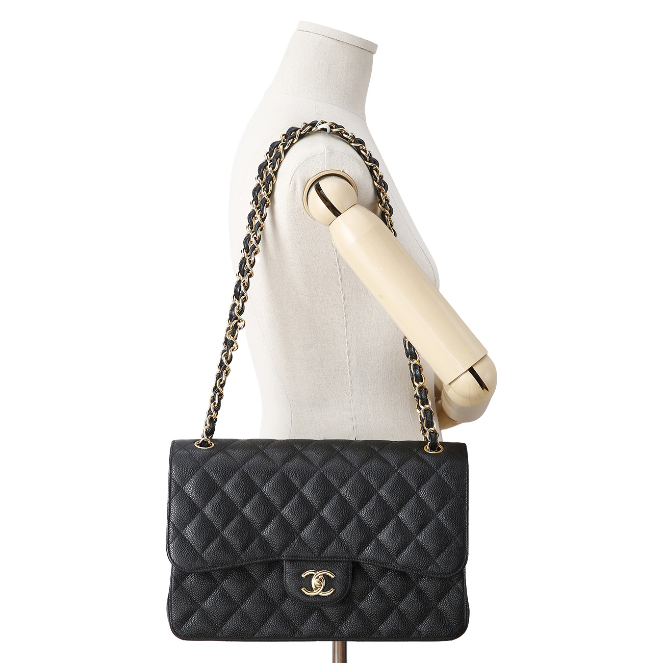 CHANEL(USED)샤넬 캐비어 클래식 라지 플랩백