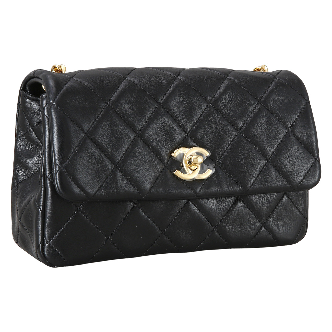 CHANEL(USED)샤넬 시즌 램스킨 체인 크로스백