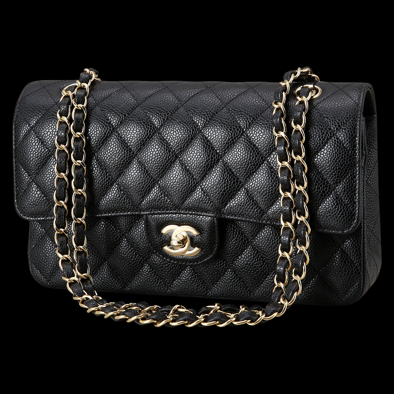 CHANEL(USED)샤넬 클래식 캐비어 미듐