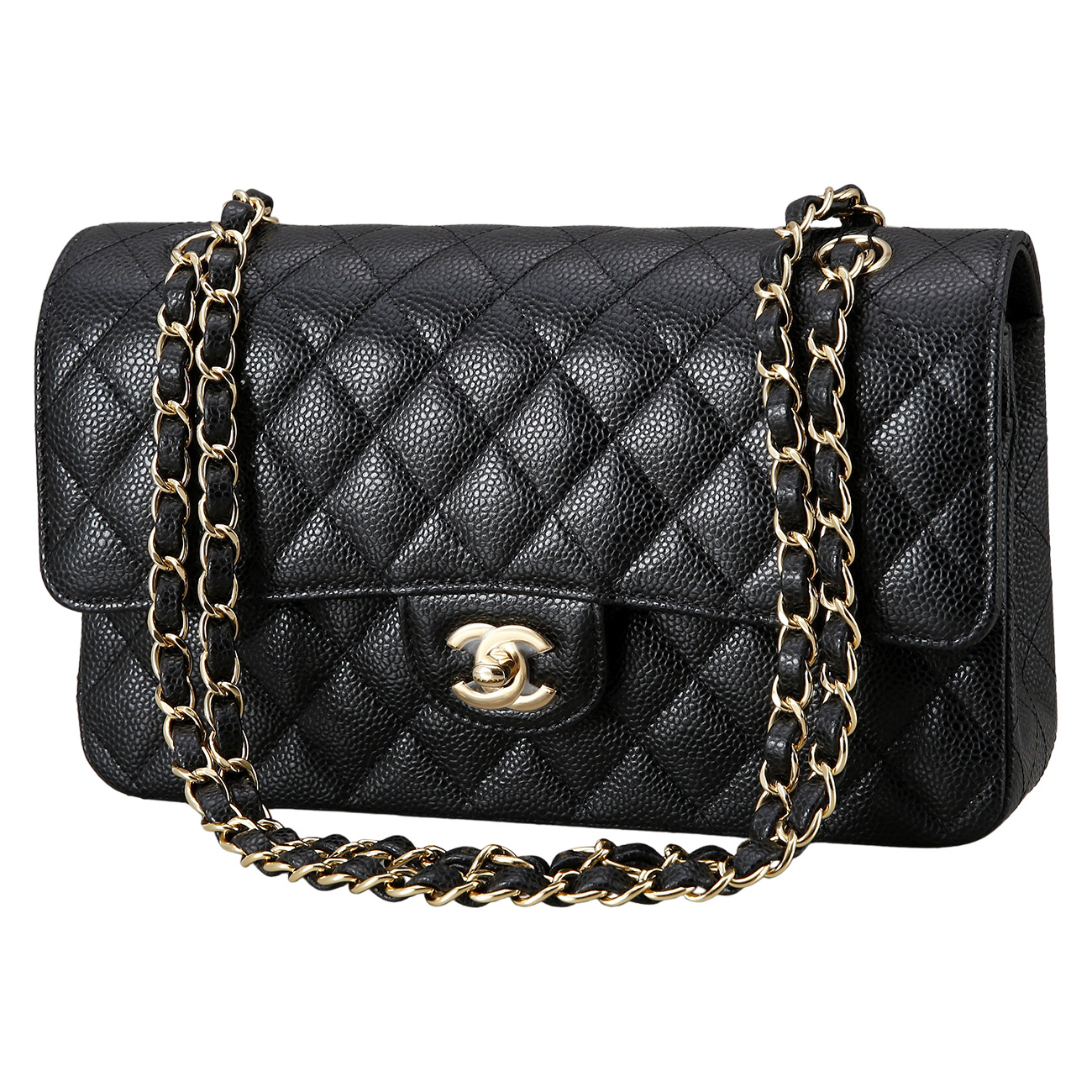 CHANEL(USED)샤넬 클래식 캐비어 미듐