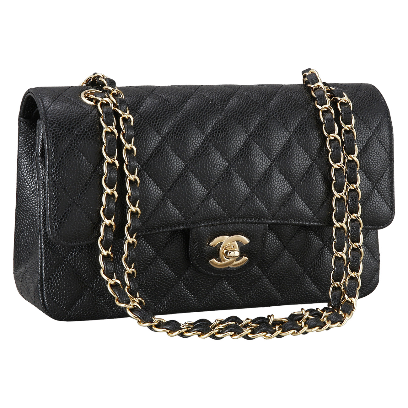 CHANEL(USED)샤넬 클래식 캐비어 미듐
