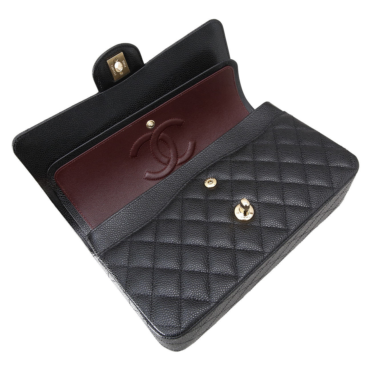 CHANEL(USED)샤넬 클래식 캐비어 미듐