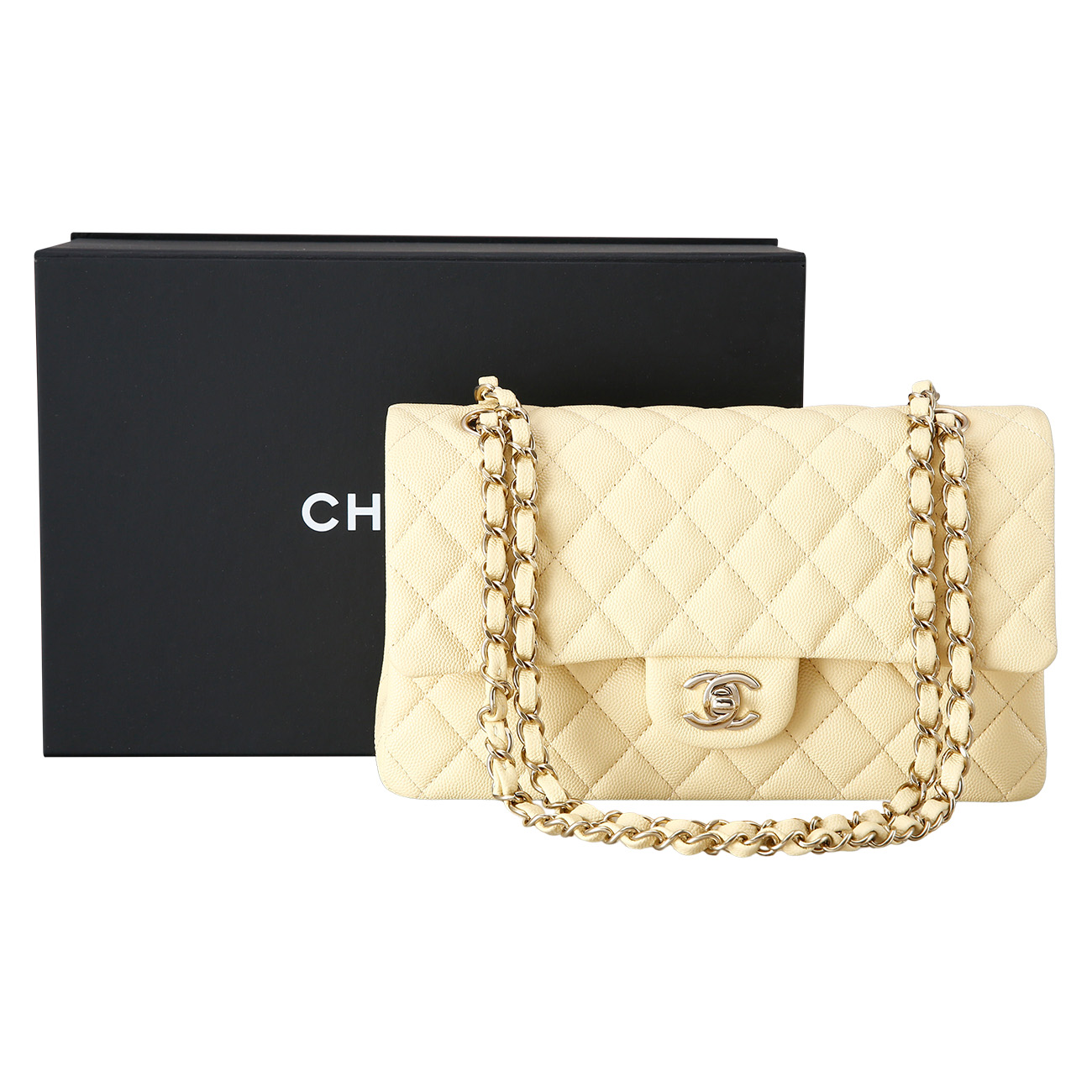 CHANEL(USED)샤넬 캐비어 클래식 미듐 플랩백