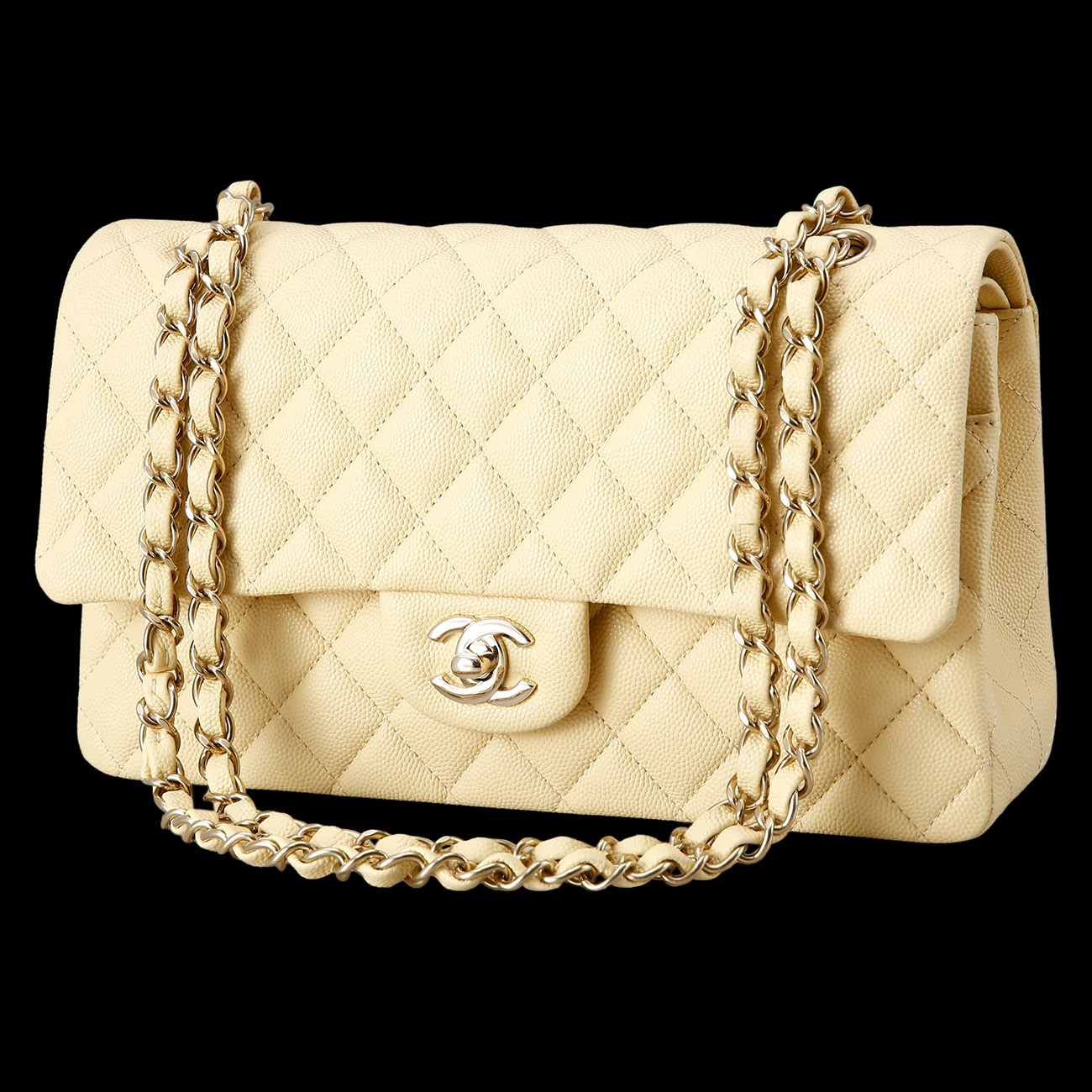 CHANEL(USED)샤넬 캐비어 클래식 미듐 플랩백