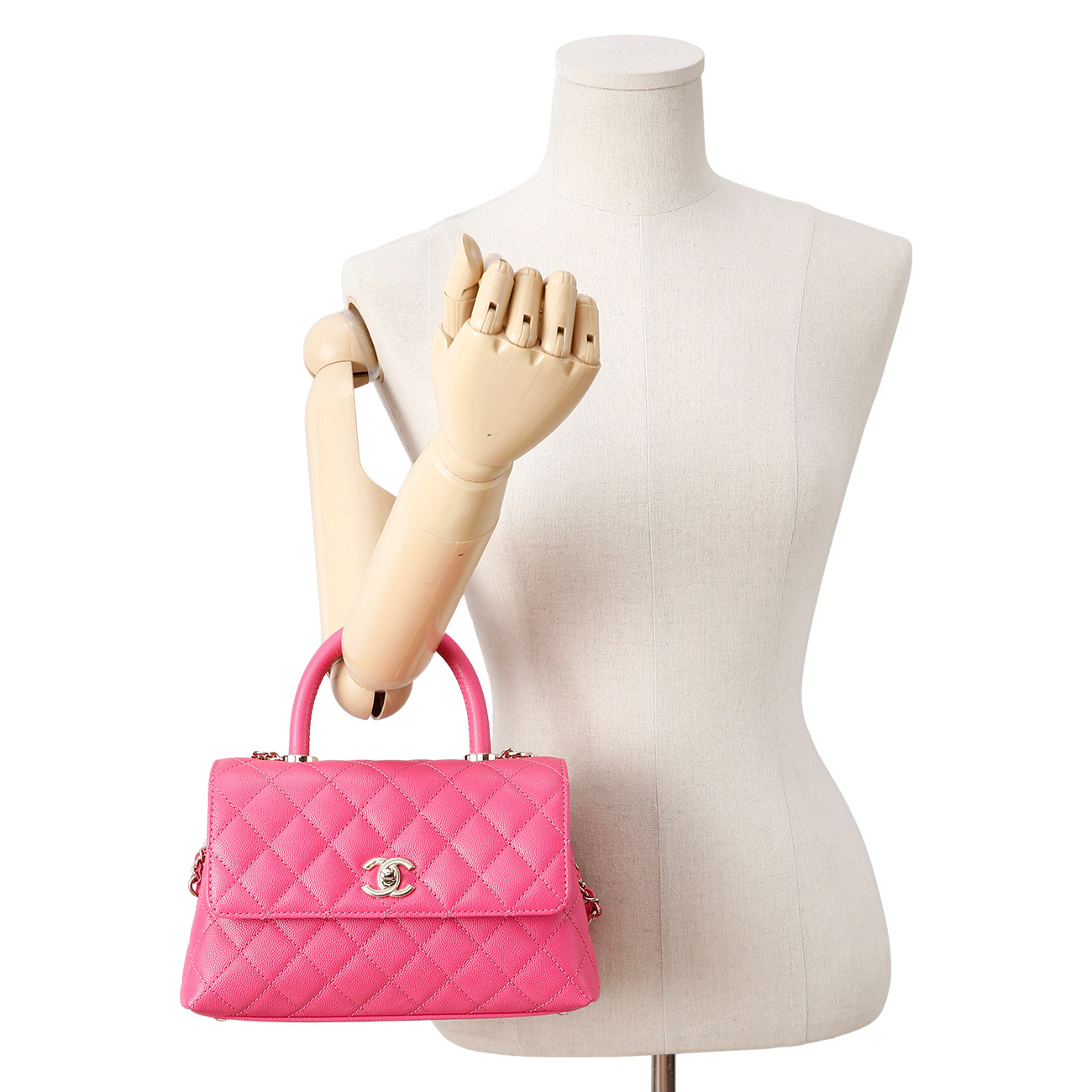 CHANEL(USED)샤넬 캐비어 코코핸들 스몰