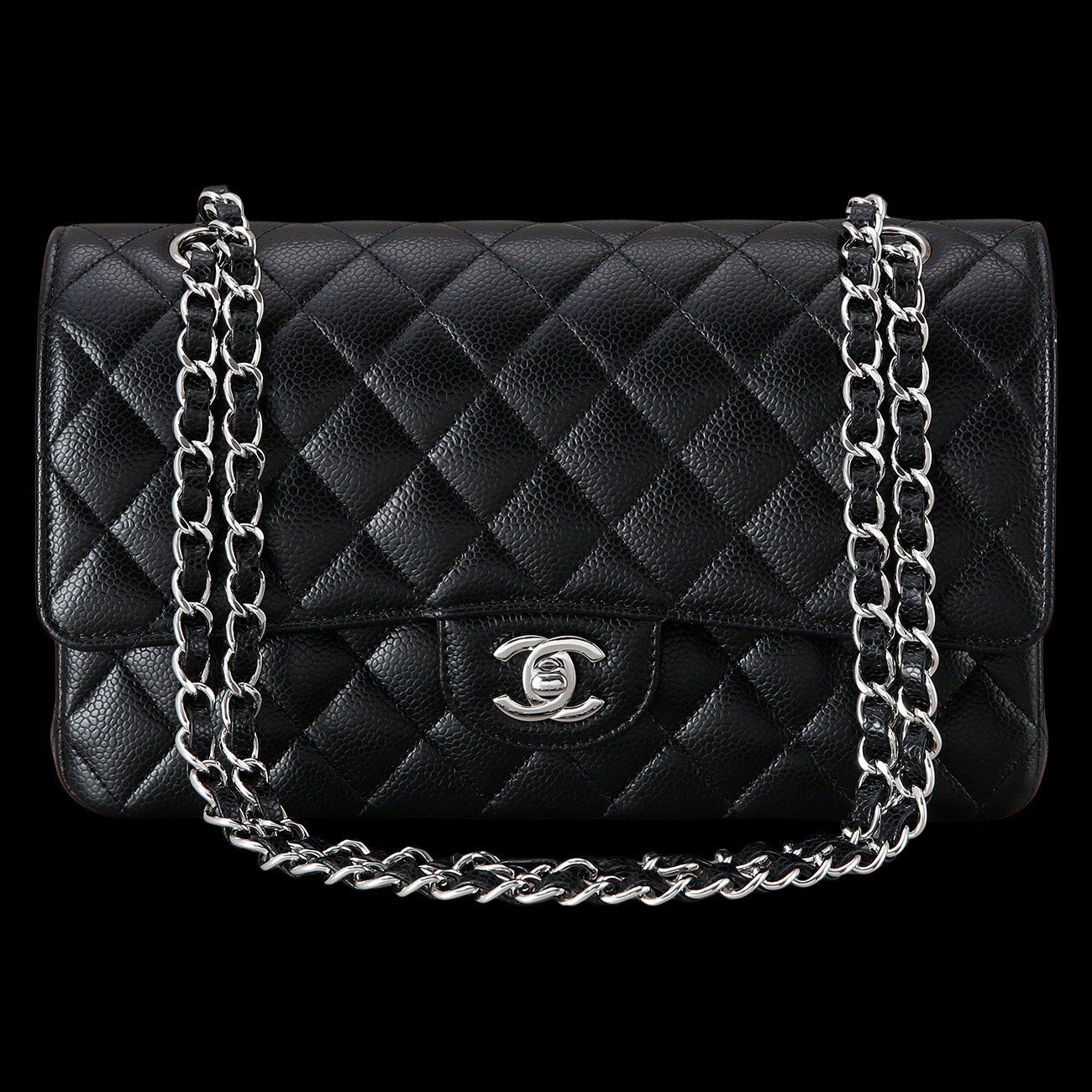 CHANEL(USED)샤넬 캐비어 클래식 미듐 플랩백