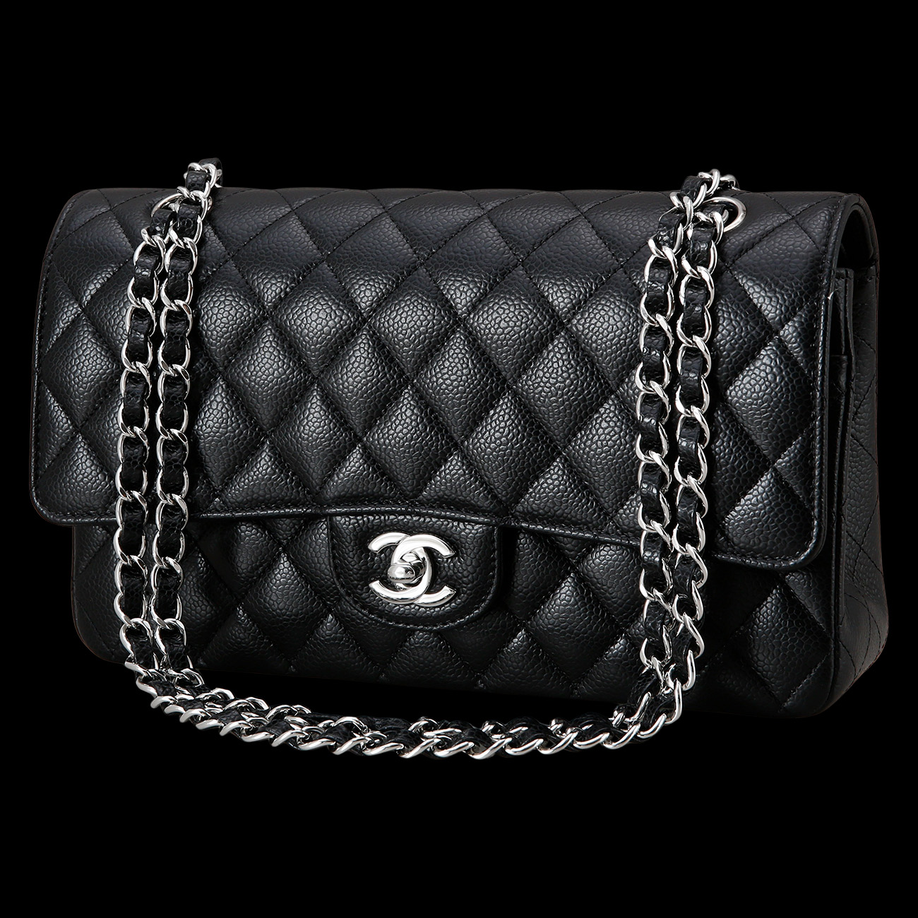 CHANEL(USED)샤넬 캐비어 클래식 미듐 플랩백