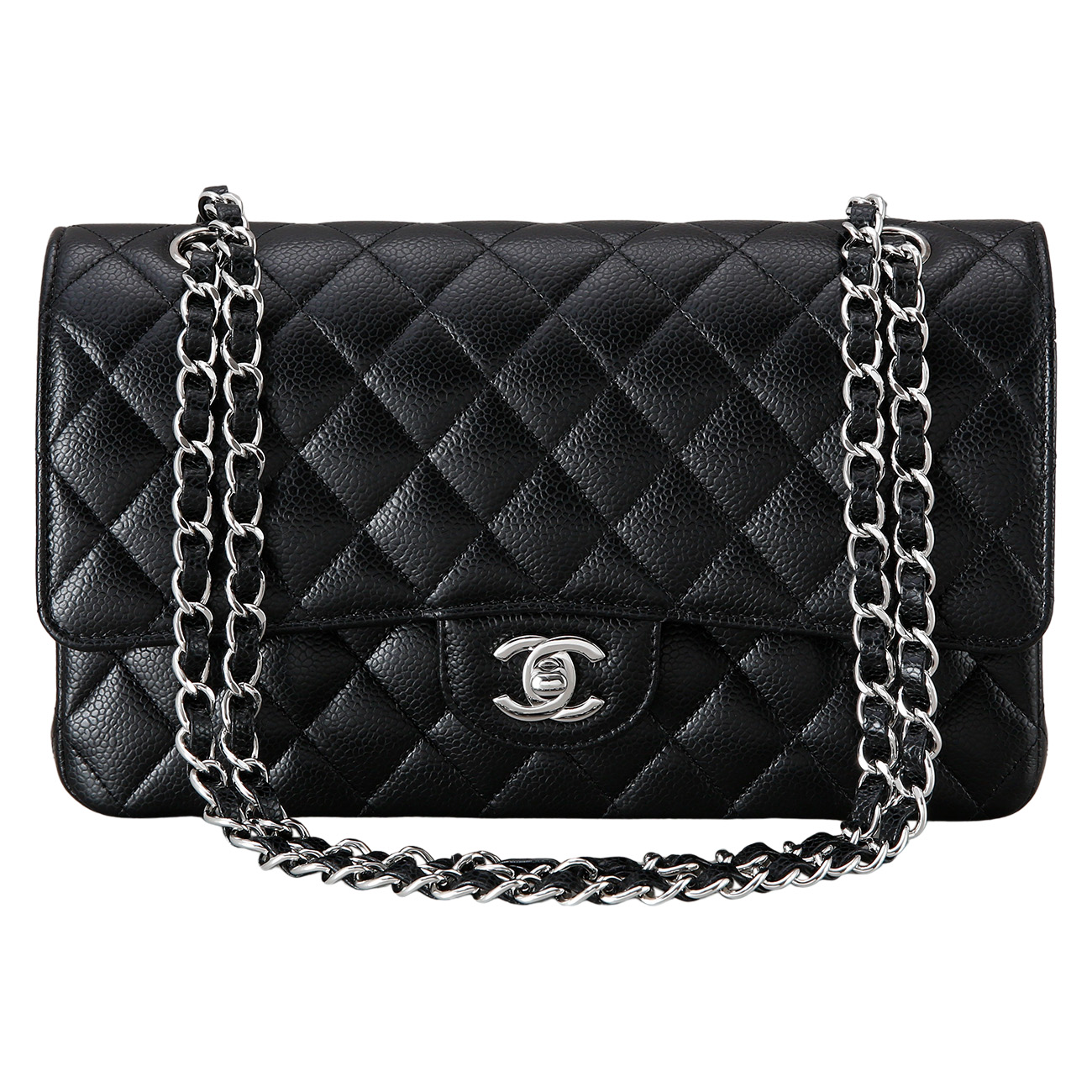CHANEL(USED)샤넬 캐비어 클래식 미듐 플랩백
