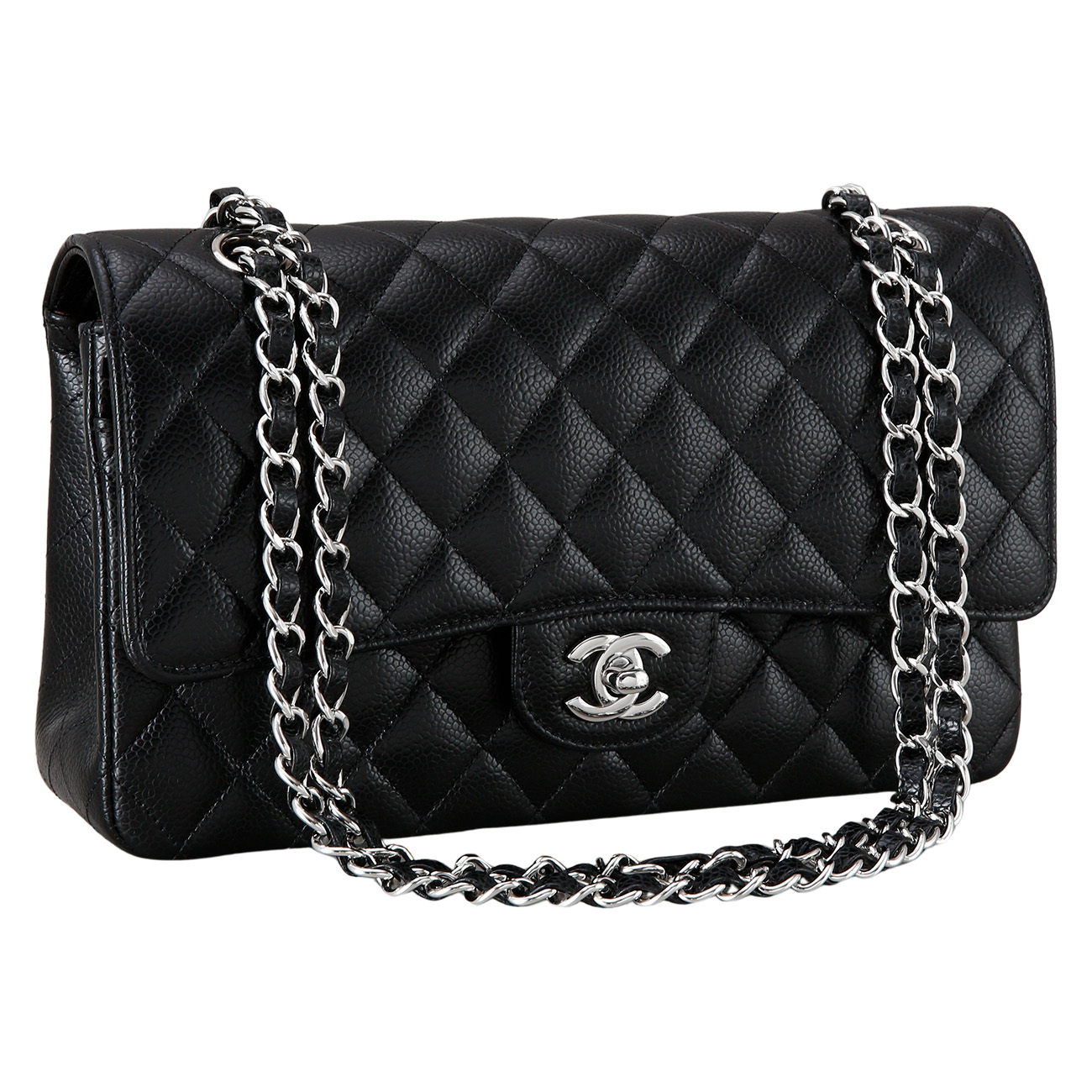 CHANEL(USED)샤넬 캐비어 클래식 미듐 플랩백